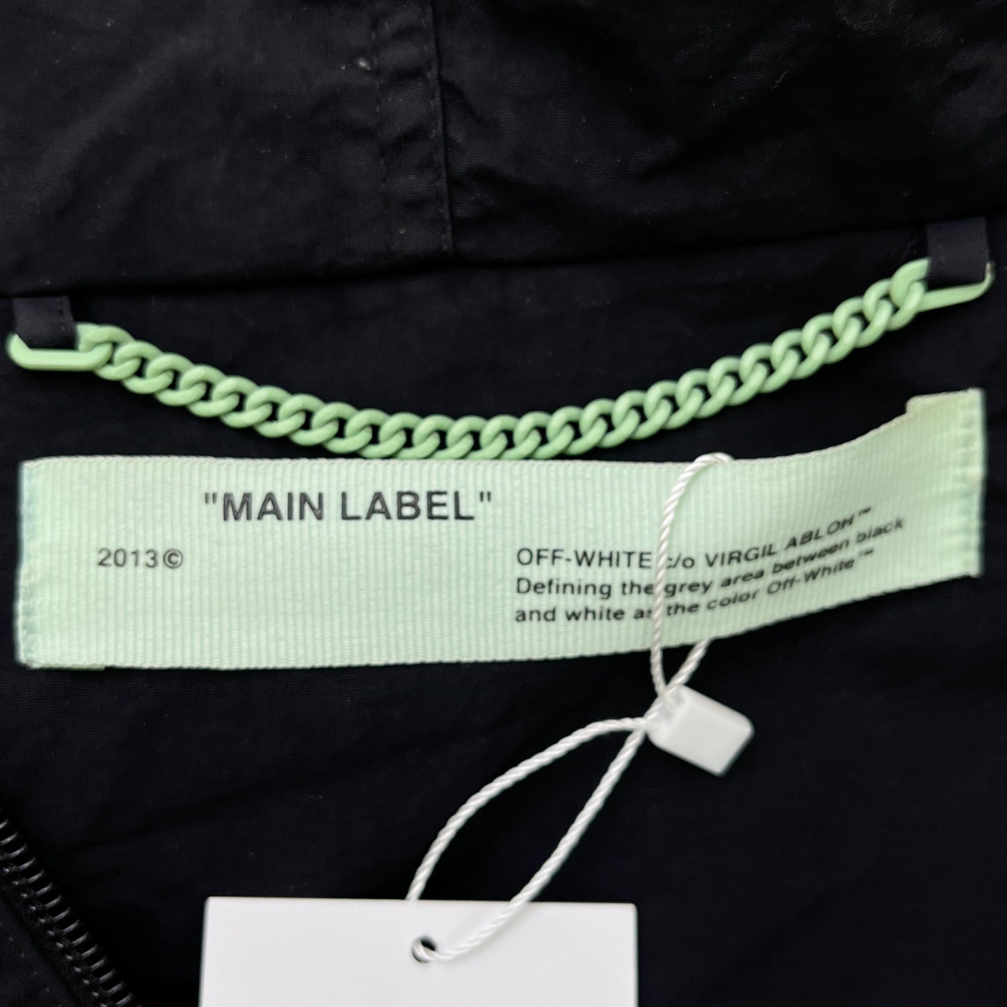 Men's Logo Print Jacket Black Size XS