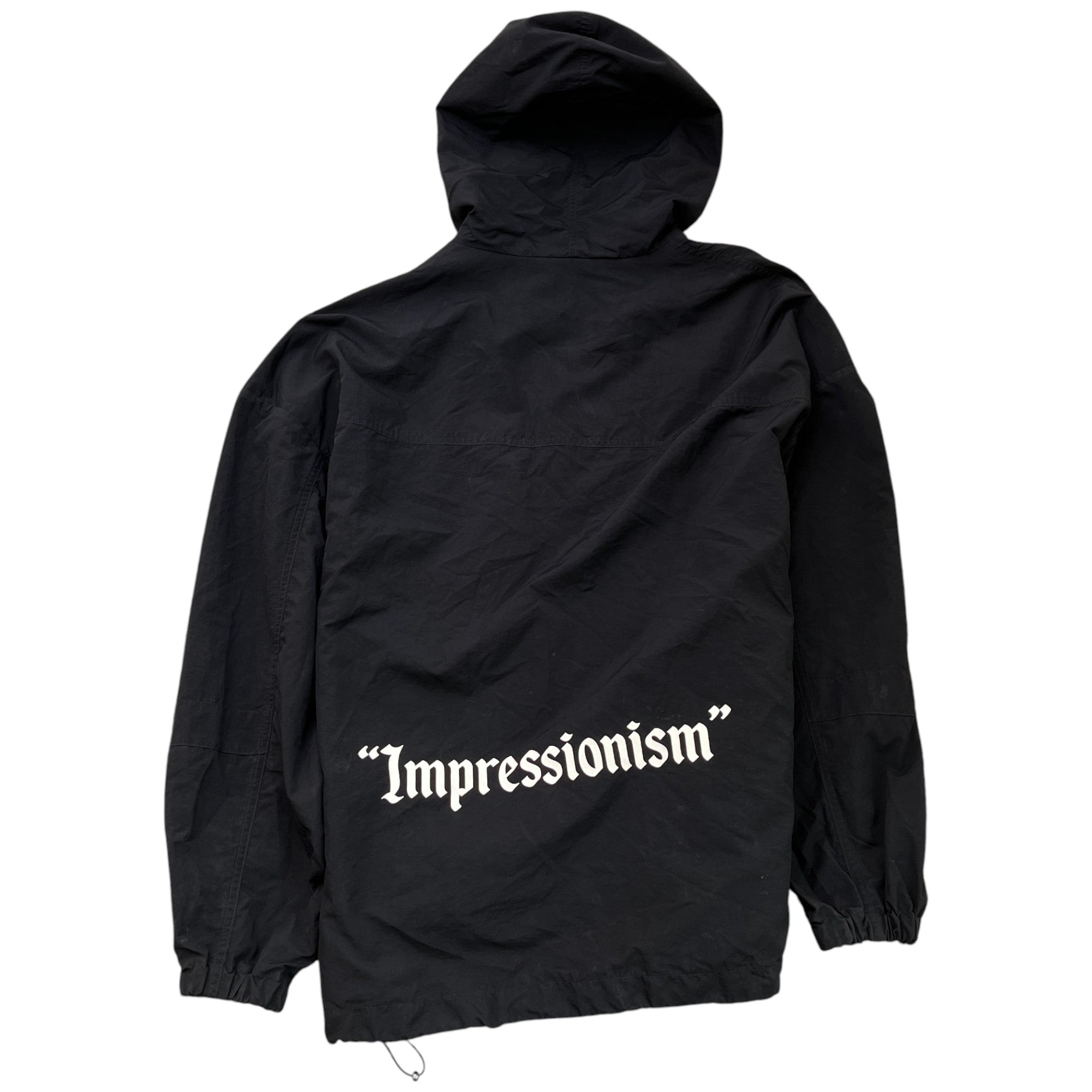 Men's Logo Print Jacket Black Size XS