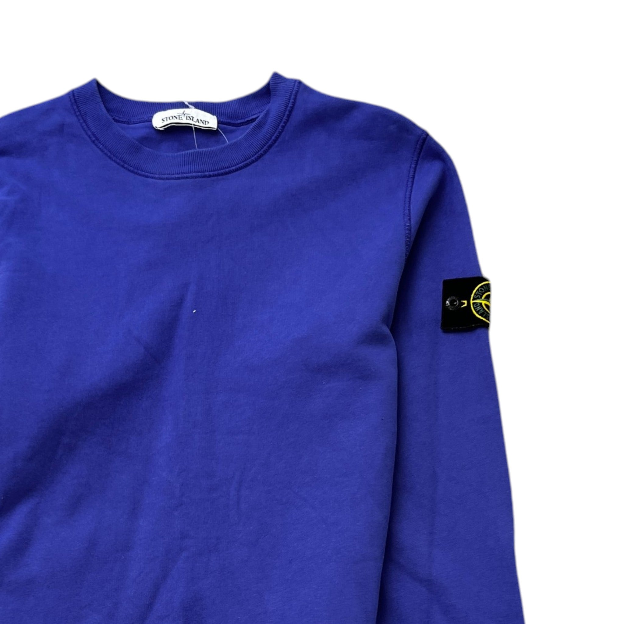 Men's Applique Logo Sweatshirt Purple Size M