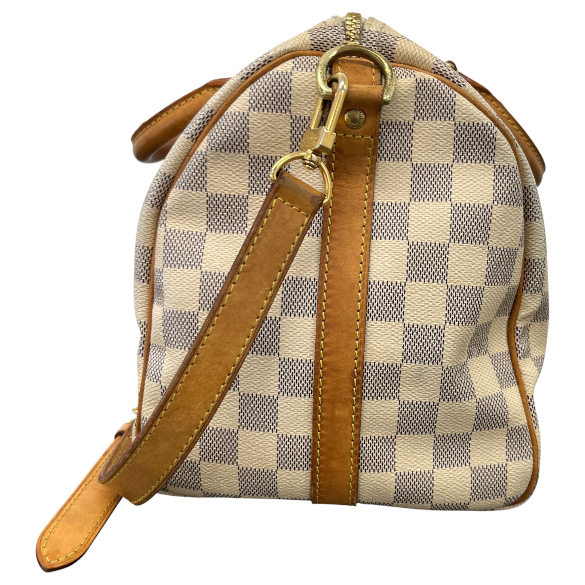 Women's Damier Azur Speedy 30 Bandouliere Handbag White