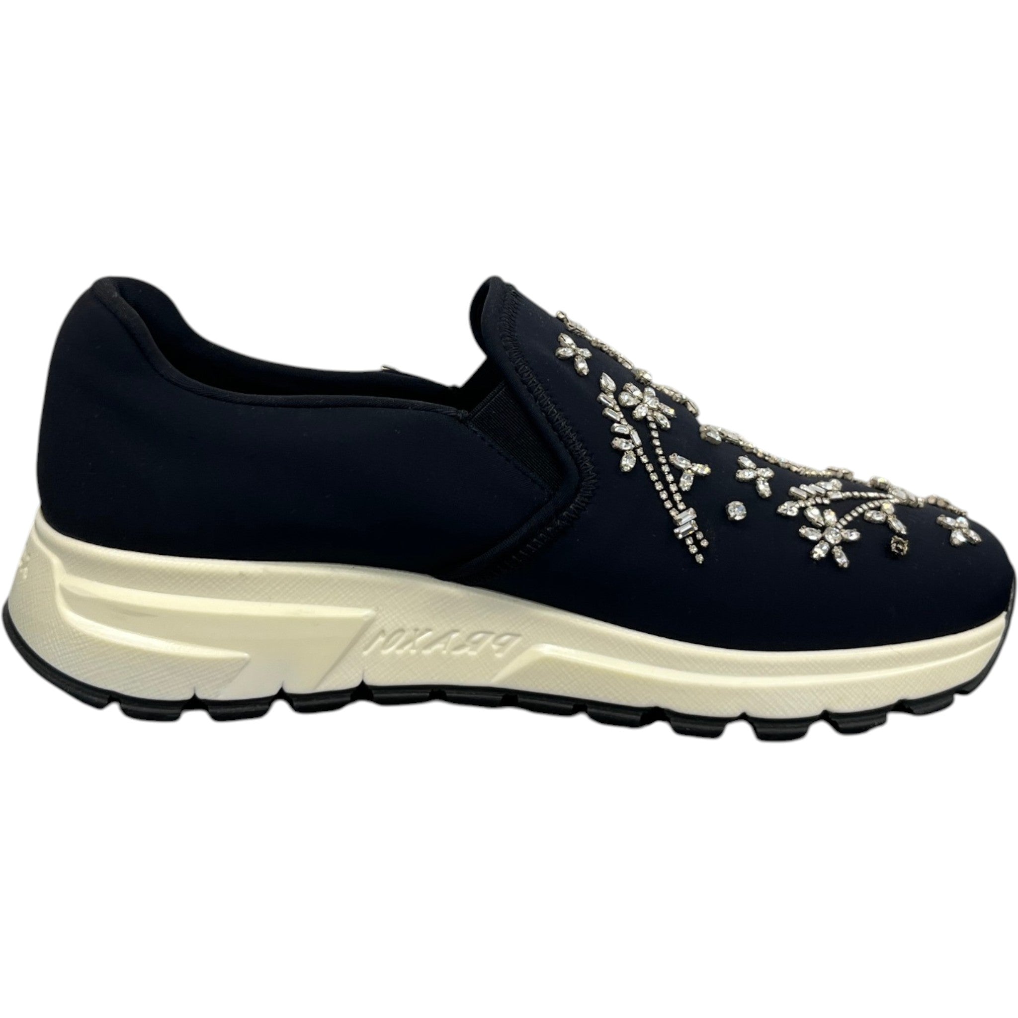 Women's Crystal Prax01 Slip On Low Trainers Black Size EU 37 / UK 4
