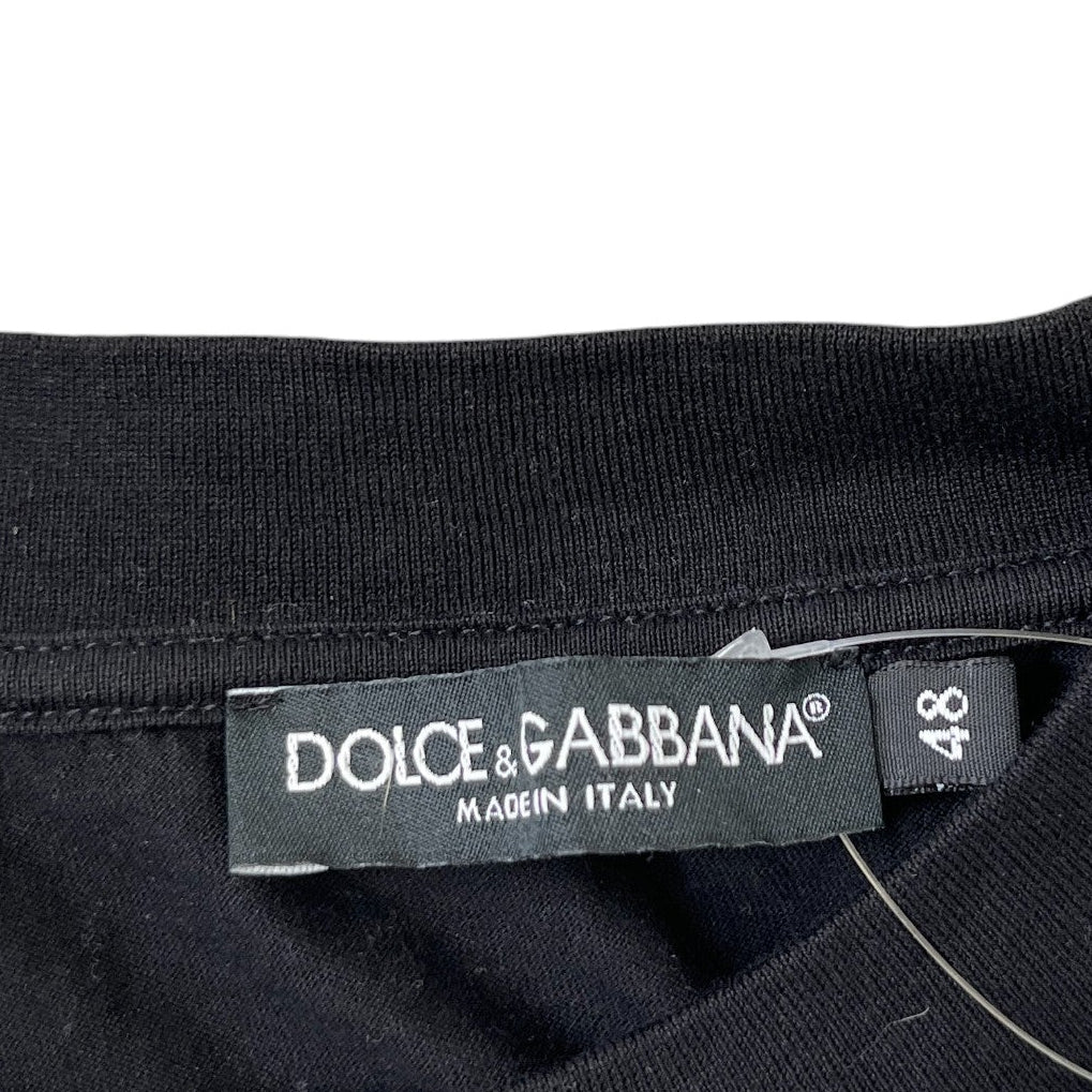 Men's Logo Print T-Shirt Black Size IT 48 / UK M