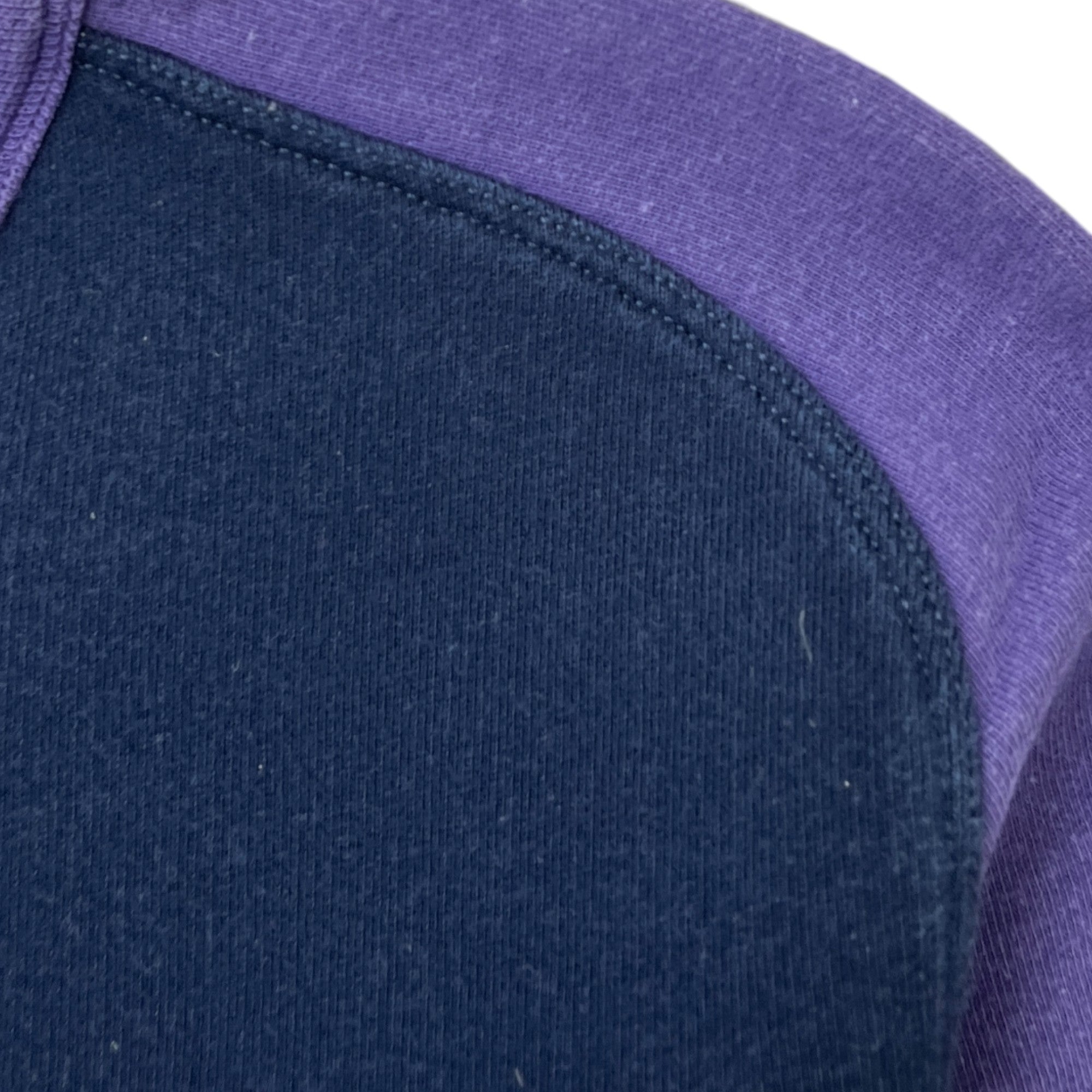 Men's Reflective Logo Print Sweatshirt Purple Size M