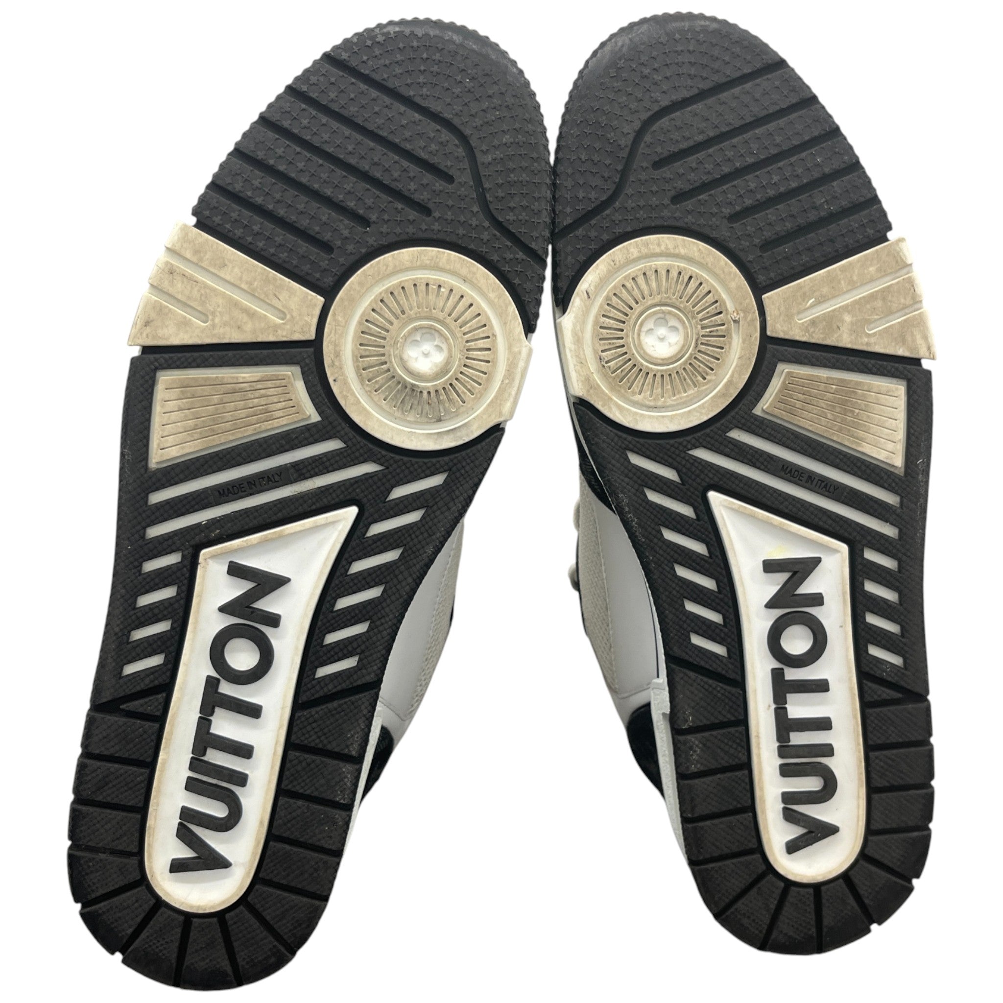 Men's Lv Velcro Strap Low Trainers Black Size EU 42.5 / UK 8.5