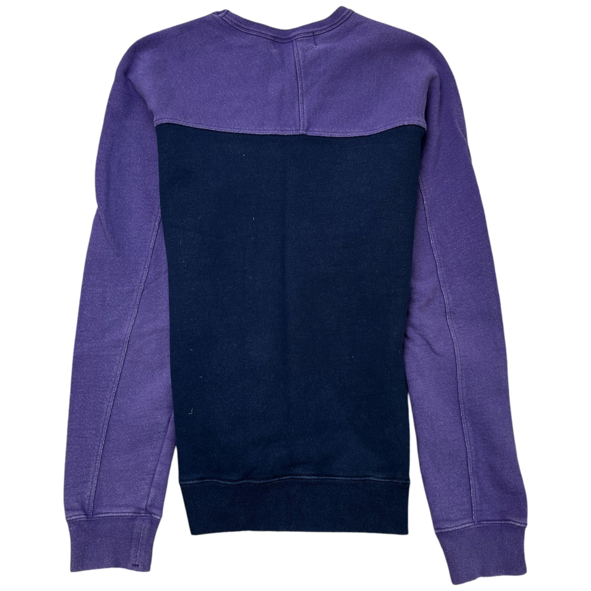 Men's Reflective Logo Print Sweatshirt Purple Size M