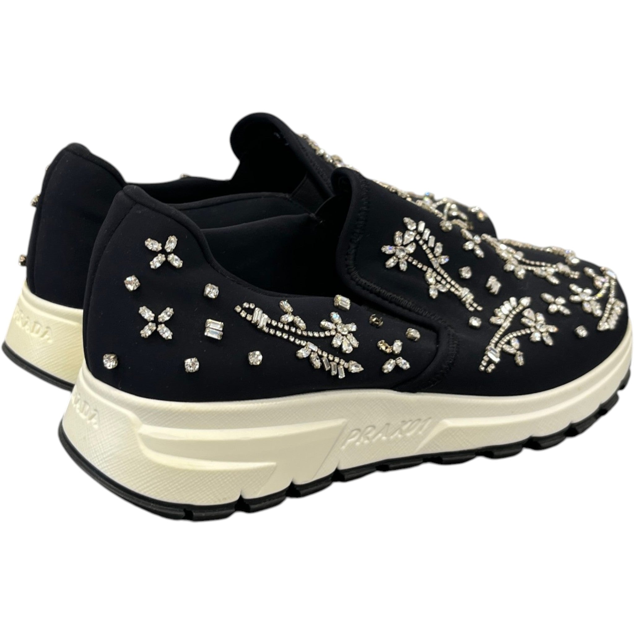 Women's Crystal Prax01 Slip On Low Trainers Black Size EU 37 / UK 4