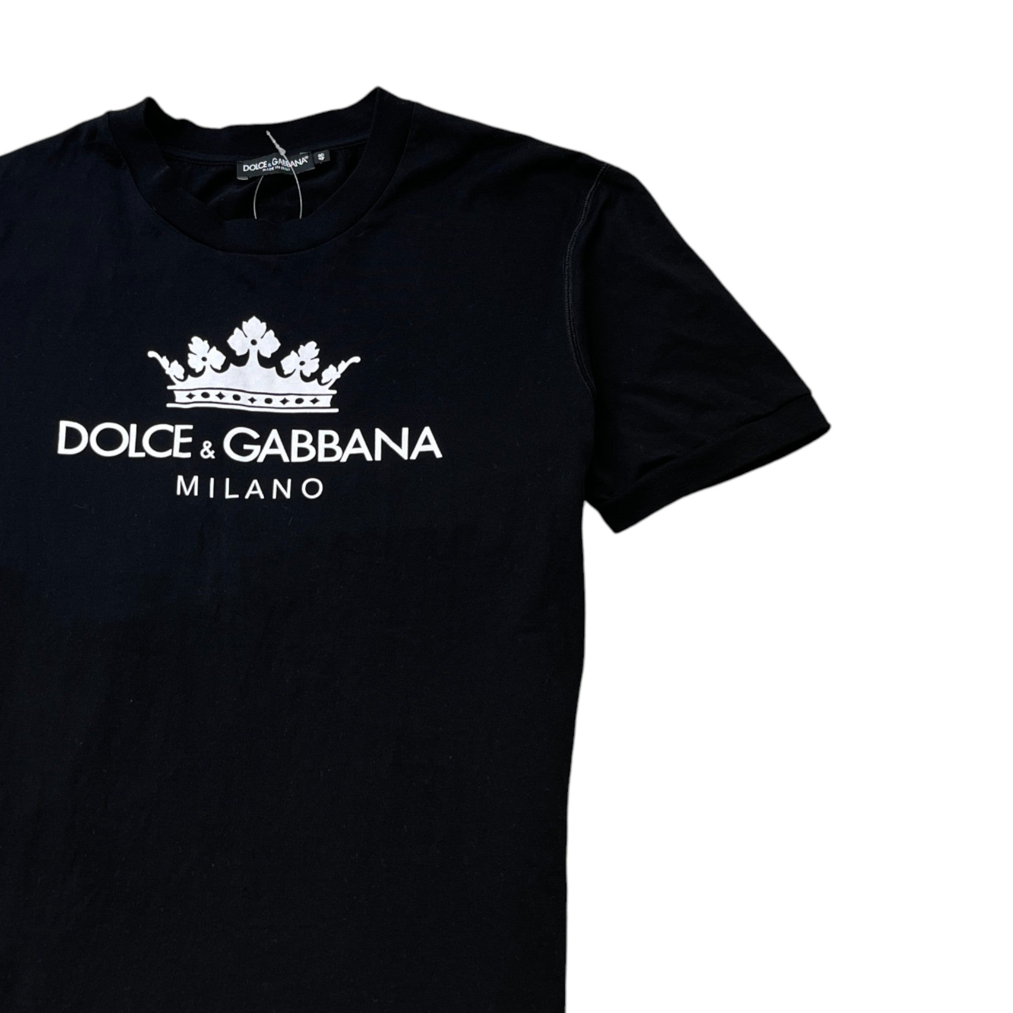 Men's Logo Print T-Shirt Black Size IT 48 / UK M