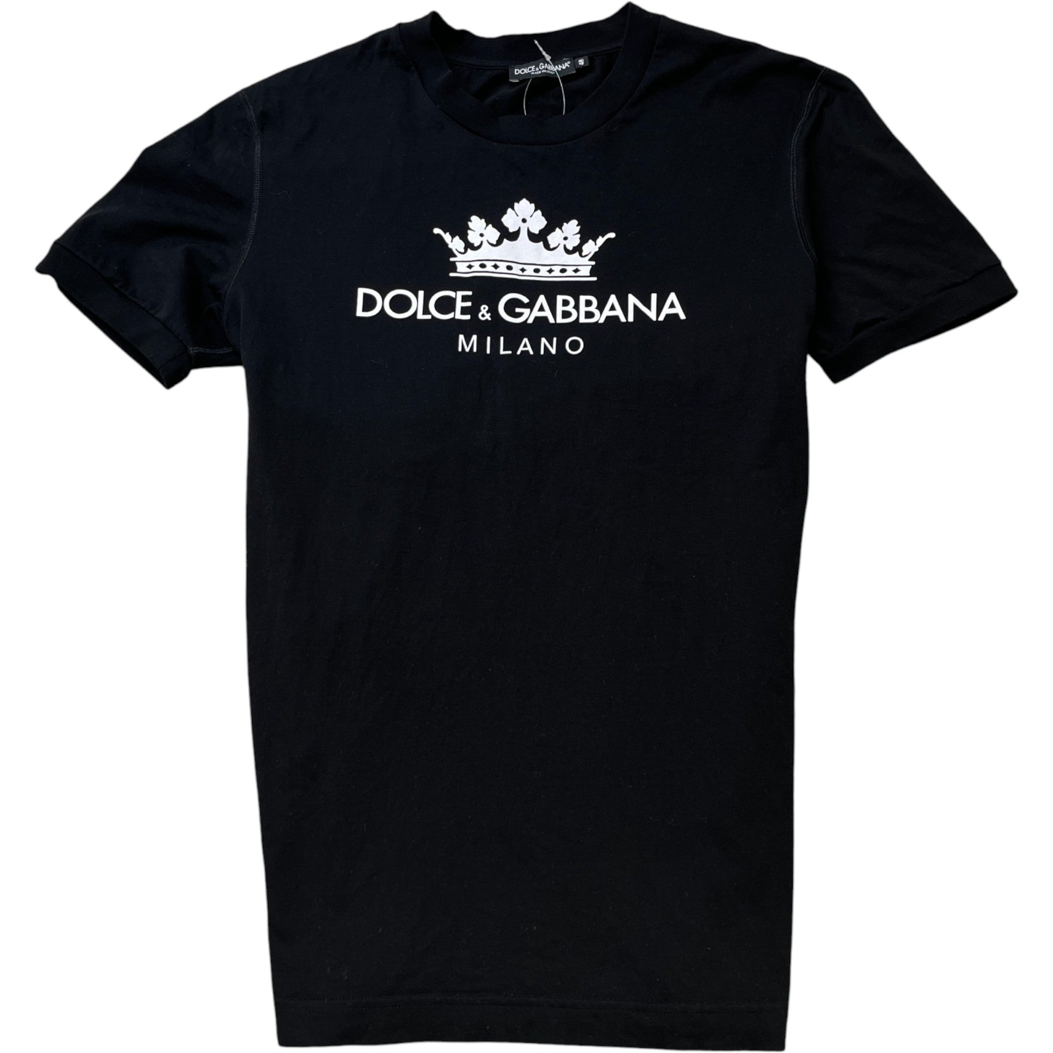 Men's Logo Print T-Shirt Black Size IT 48 / UK M