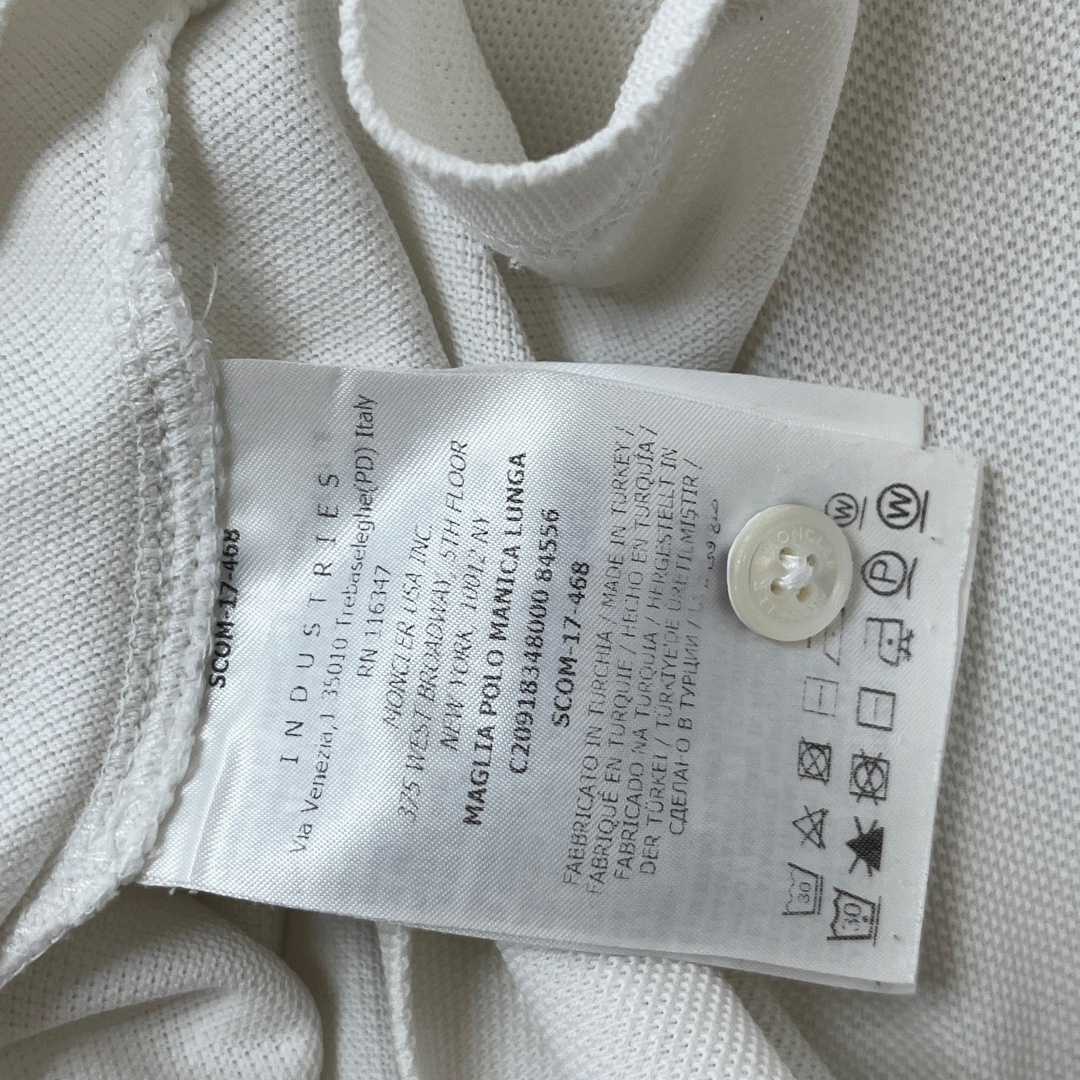 Men's Maglia Polo Shirt White Size M