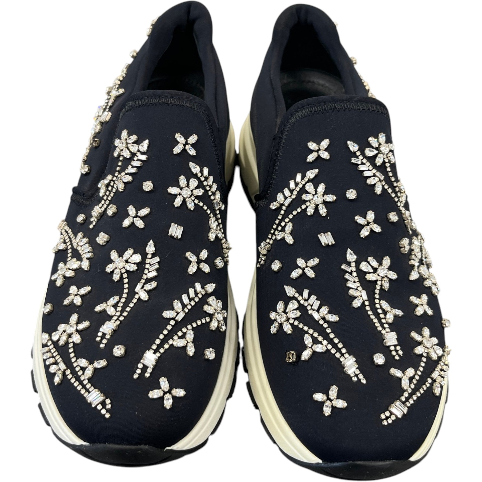 Women's Crystal Prax01 Slip On Low Trainers Black Size EU 37 / UK 4