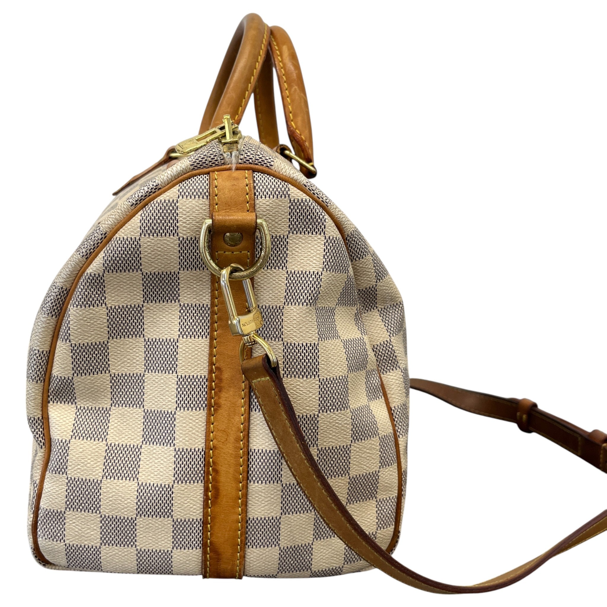 Women's Damier Azur Speedy 30 Bandouliere Handbag White