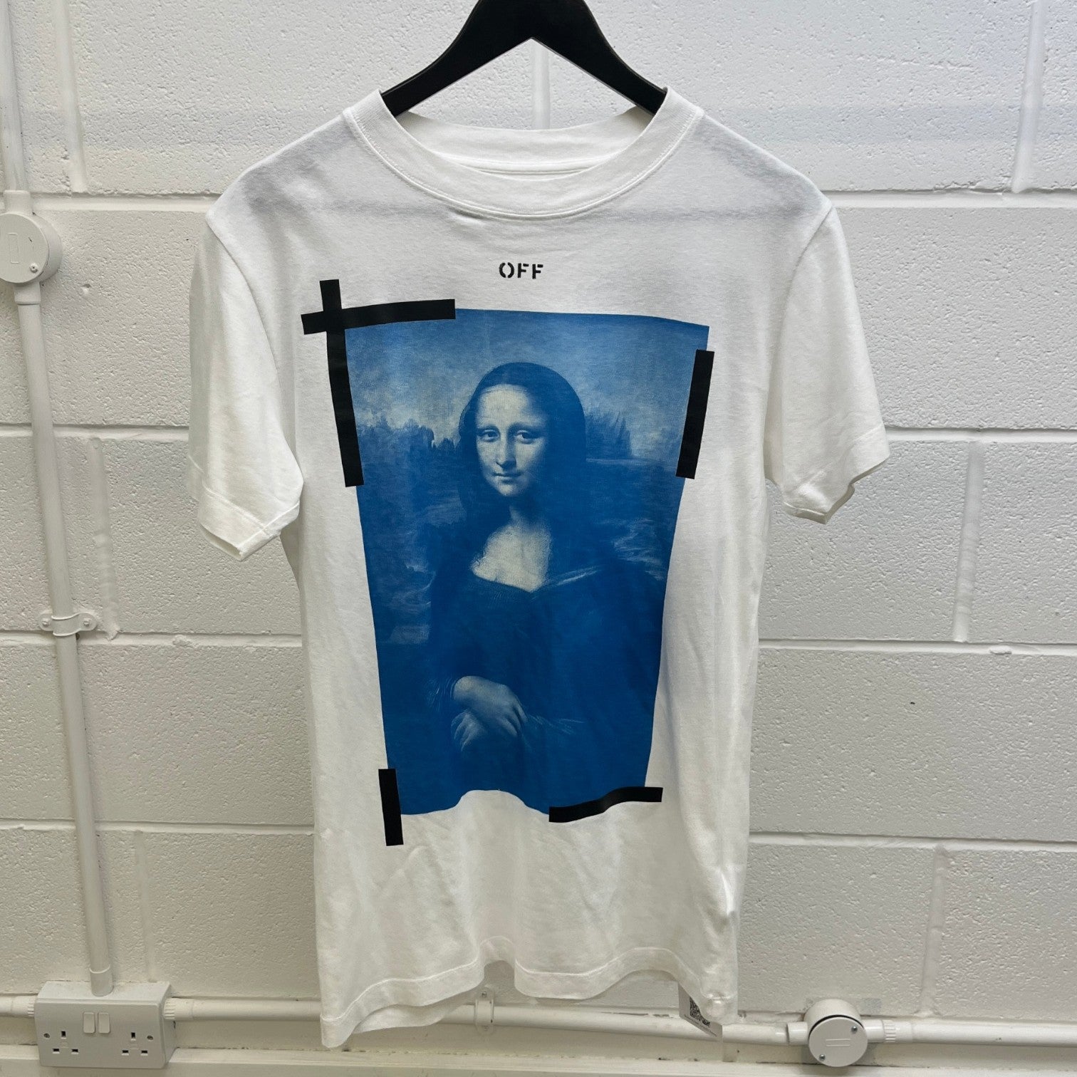 Men's Mona Lisa Arrows Logo T-Shirt White Size XS