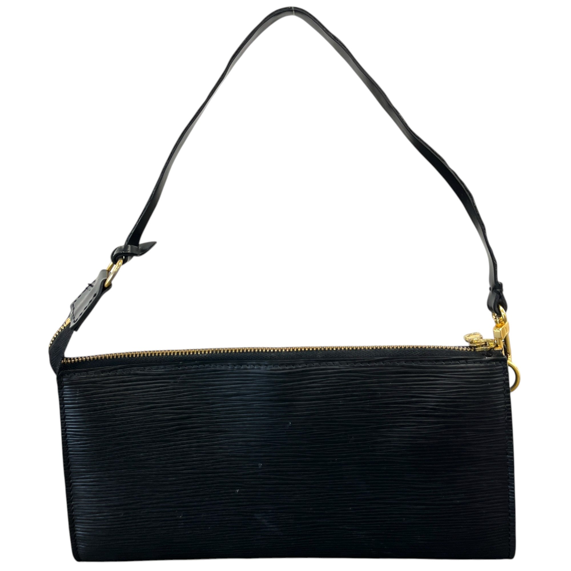 Women's Epi Pochette Accessories Handbag Black