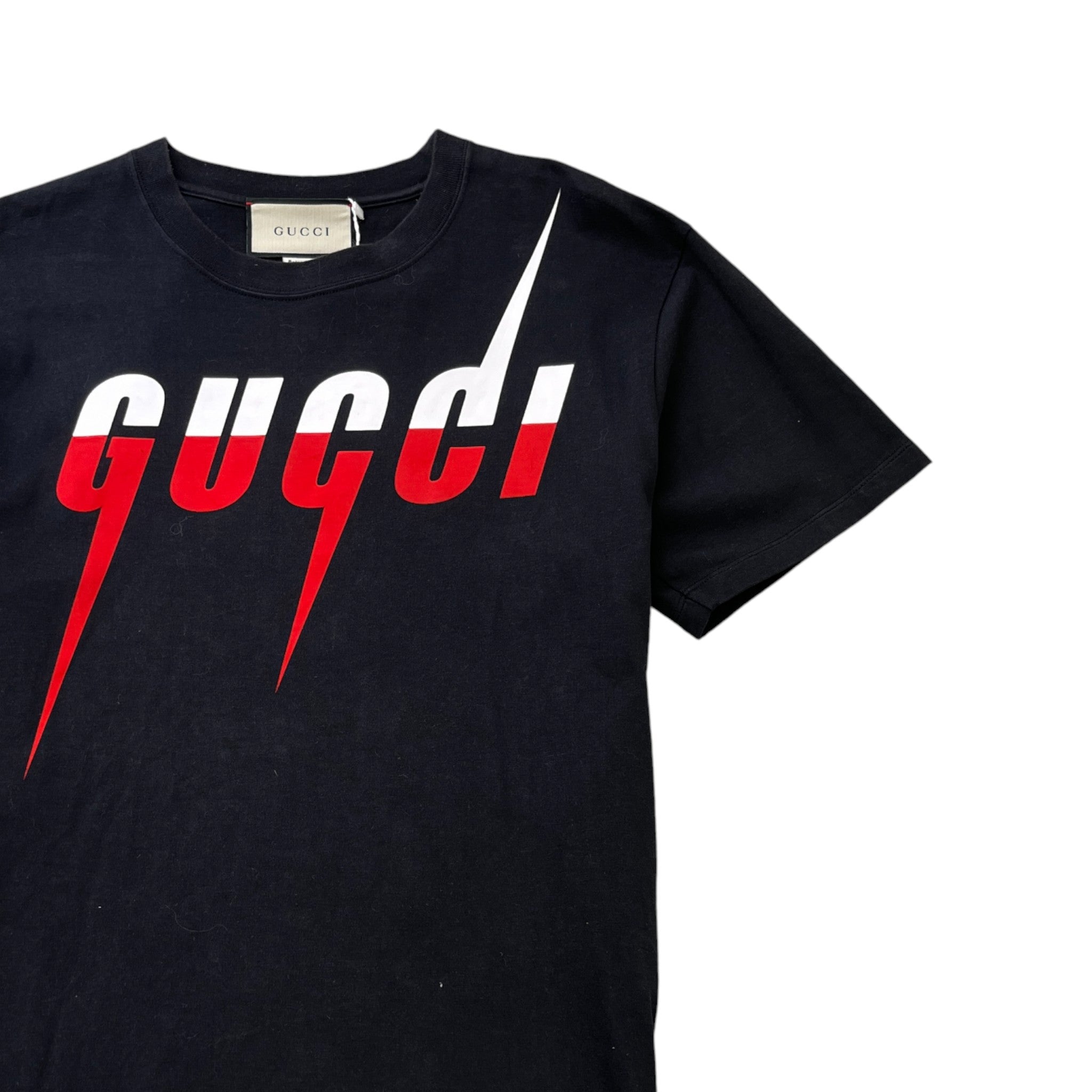 Men's Blade Logo Print T-Shirt Black Size XS