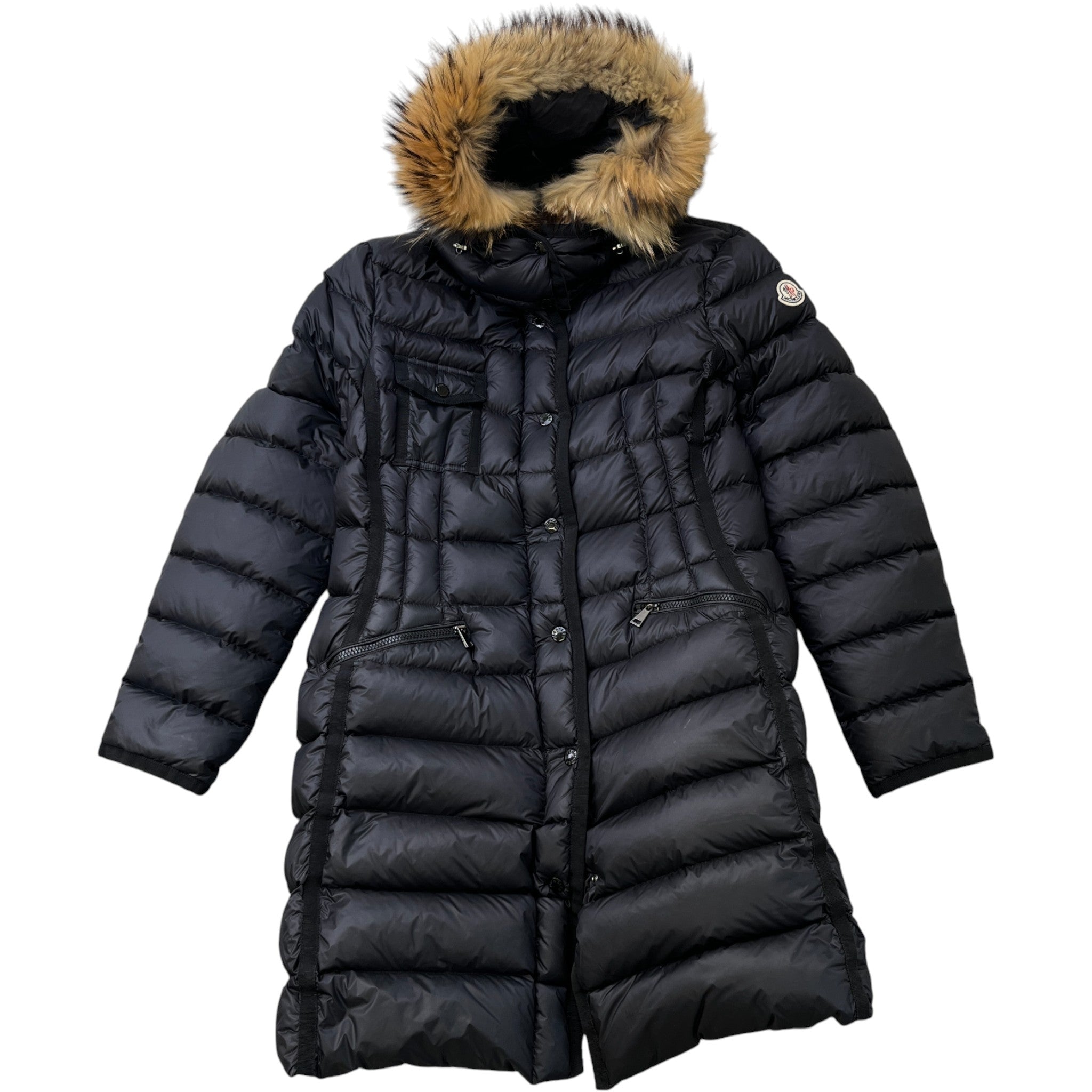 Women's Hermifur Long Size 6 / Uk 20 Down Jacket Black Size XXL