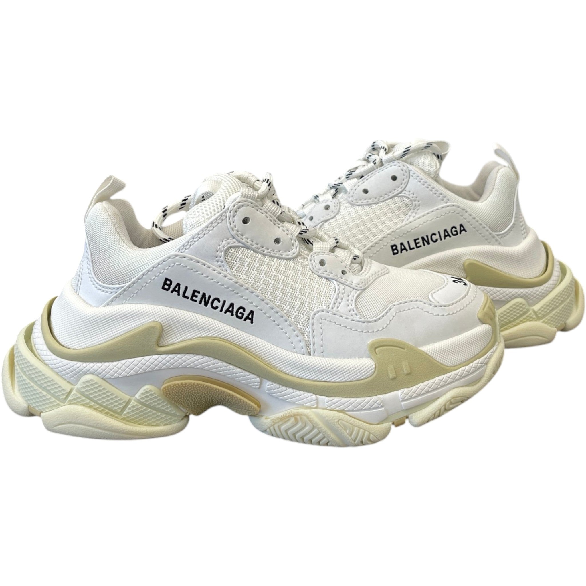 Women's Triple S Low Trainers White Size EU 34 / UK 1