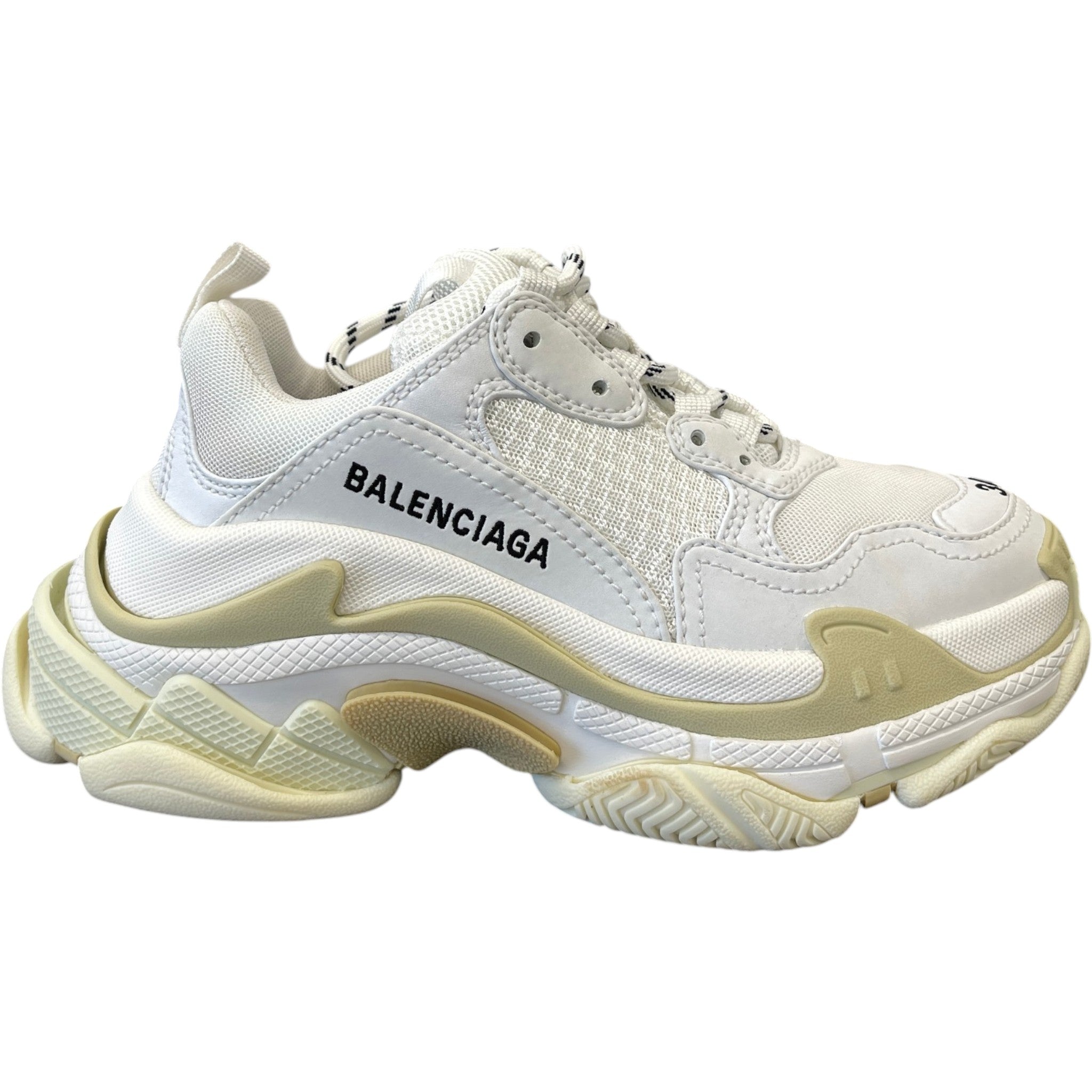 Women's Triple S Low Trainers White Size EU 34 / UK 1