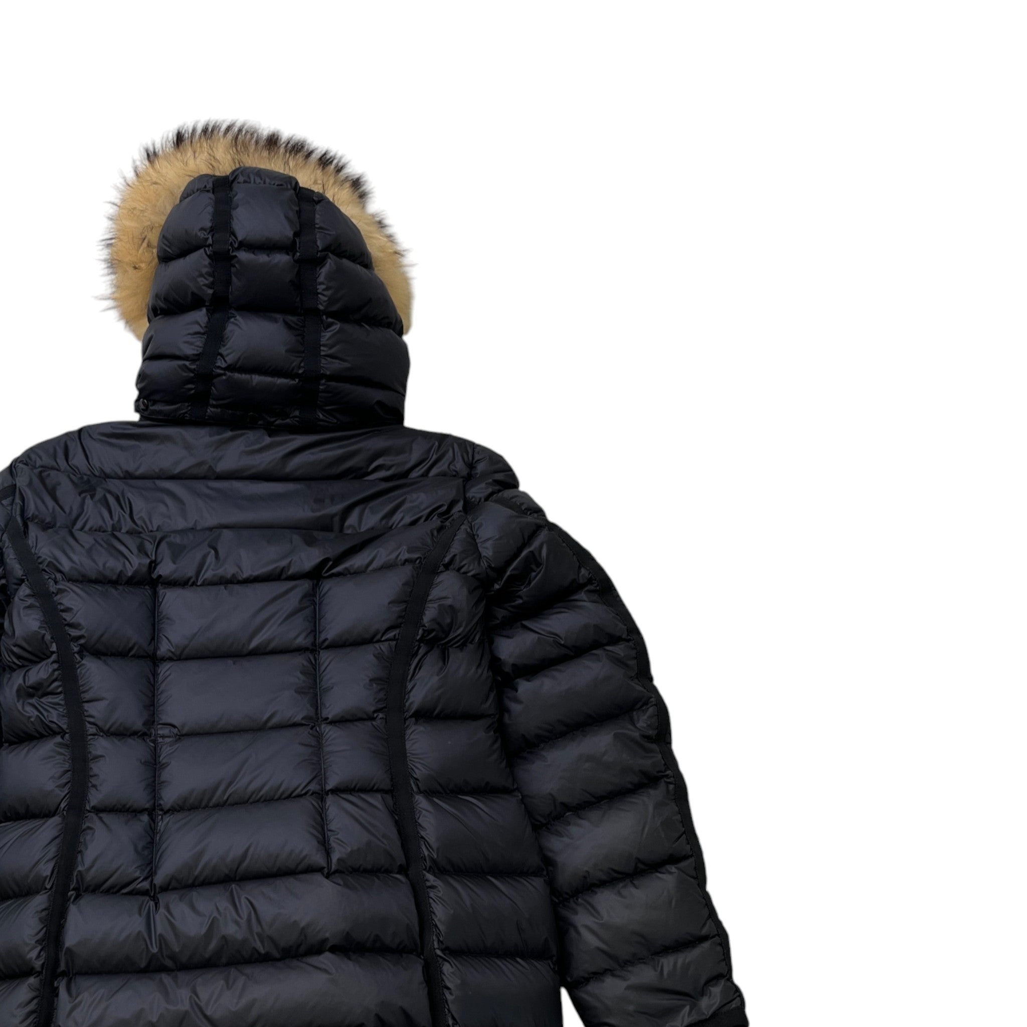 Women's Hermifur Long Size 6 / Uk 20 Down Jacket Black Size XXL