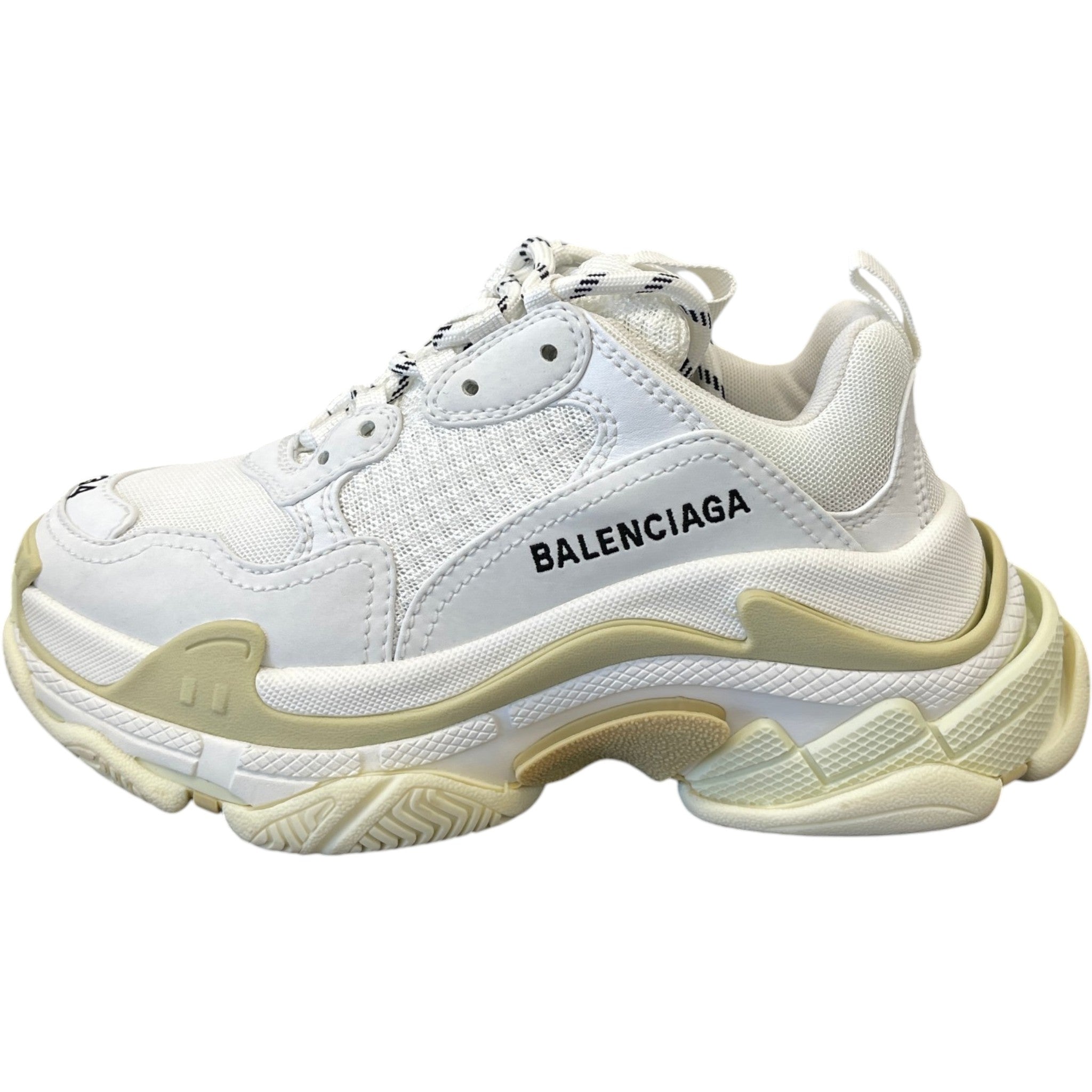 Women's Triple S Low Trainers White Size EU 34 / UK 1