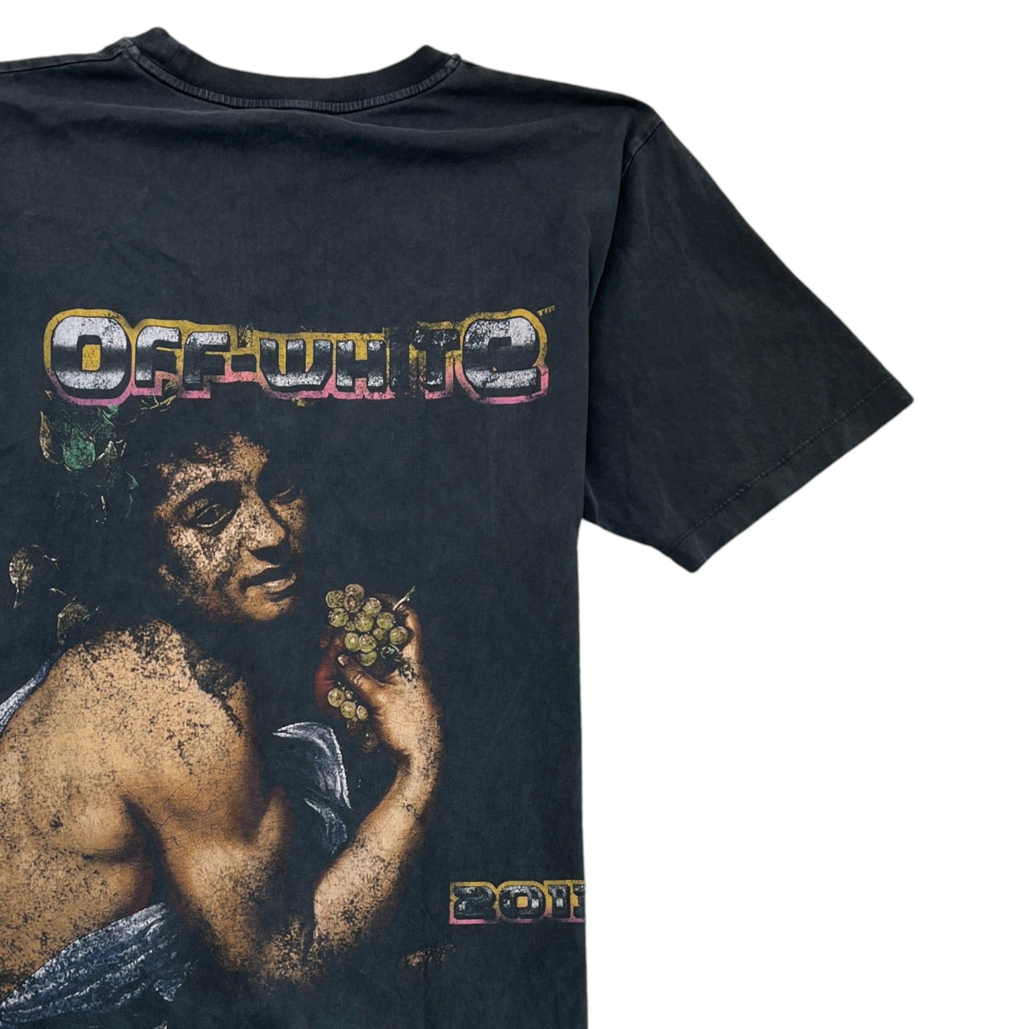 Men's Logo Print T-Shirt Black Size XXL