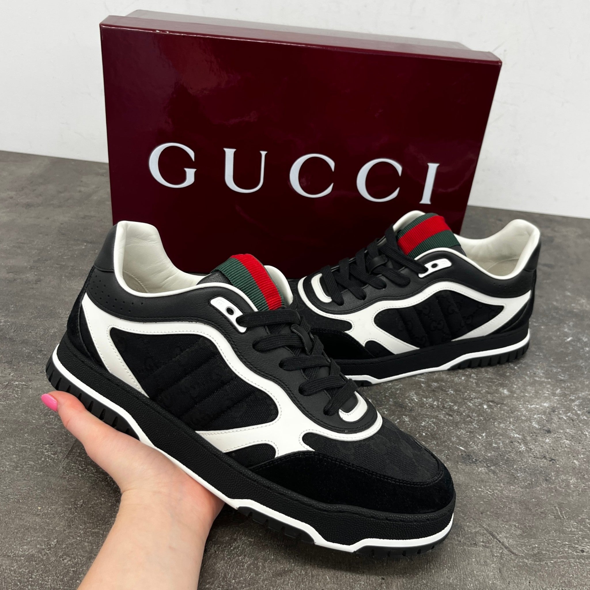 Men's Re-Web Low Trainers Black Size EU 43.5 / UK 9.5