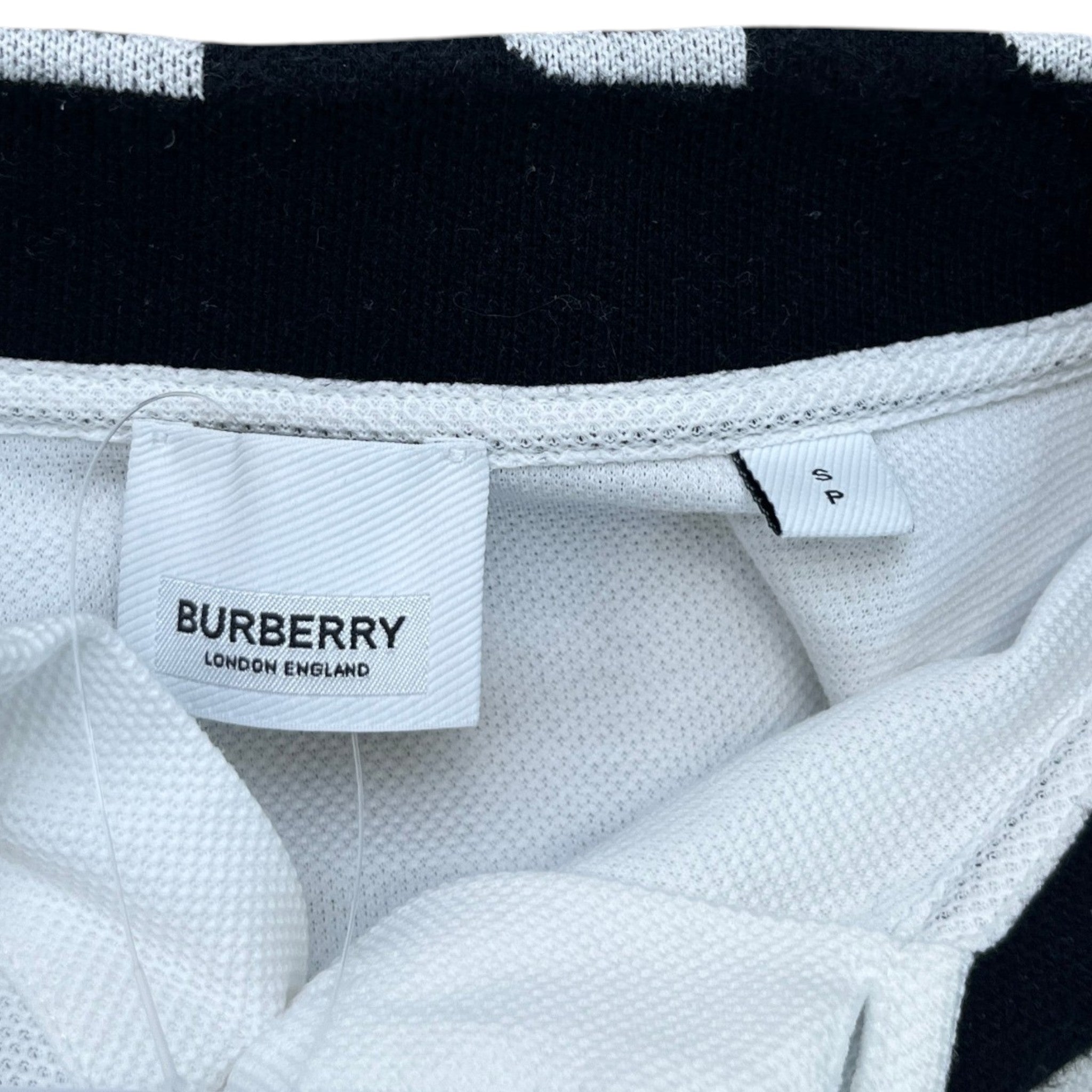 Men's Collar Logo Polo Shirt White Size S