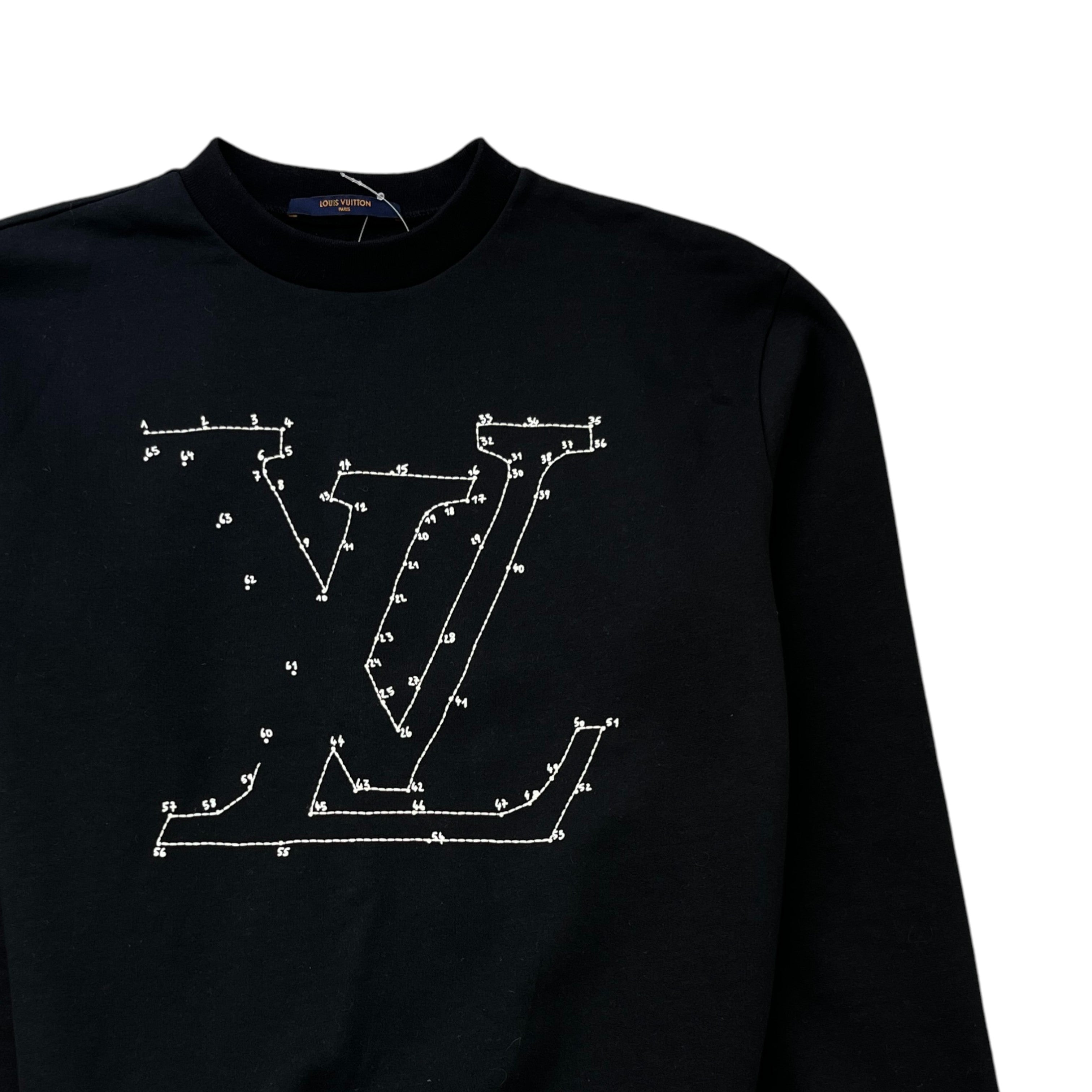 Men's Connect The Dots Jumper Black Size XS