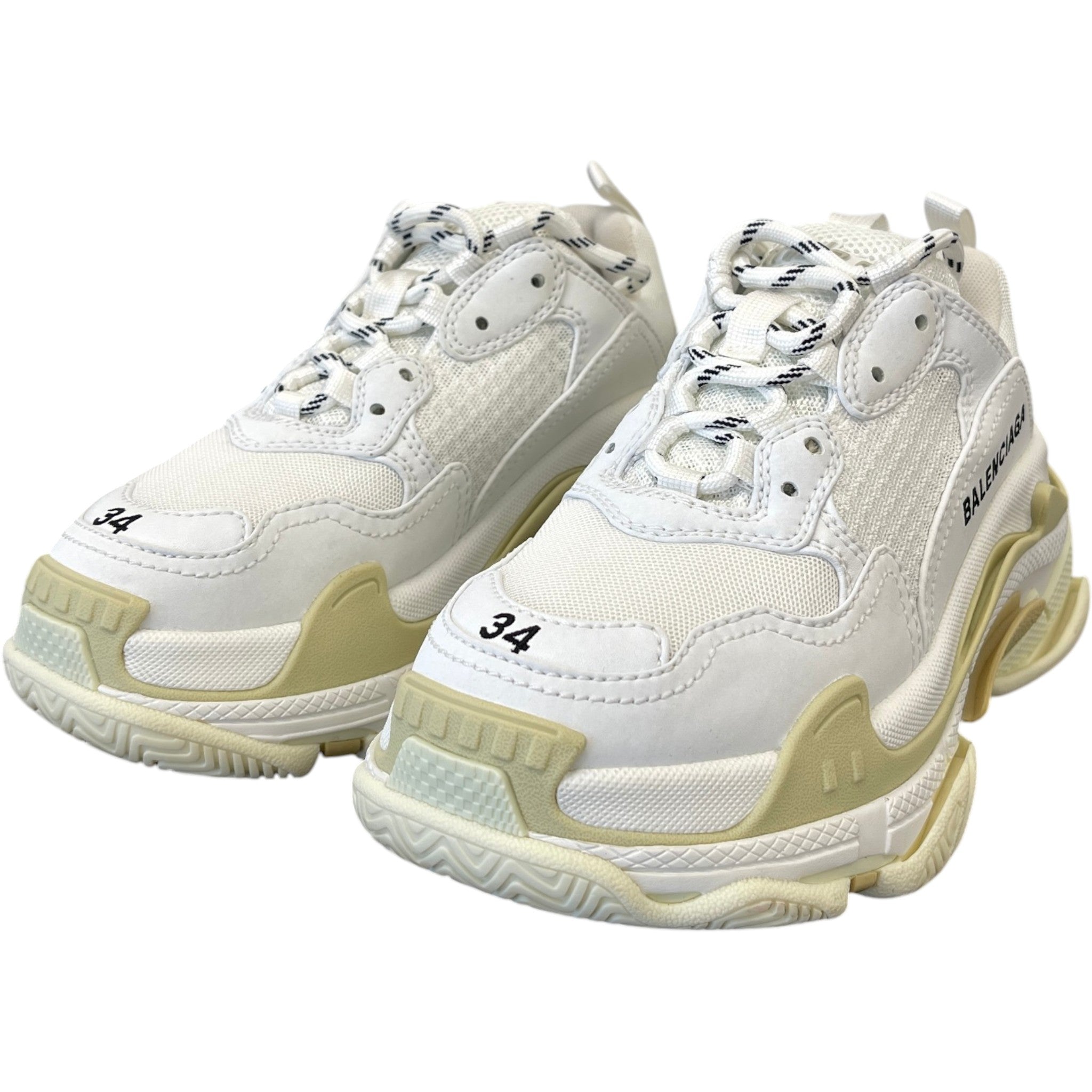 Women's Triple S Low Trainers White Size EU 34 / UK 1