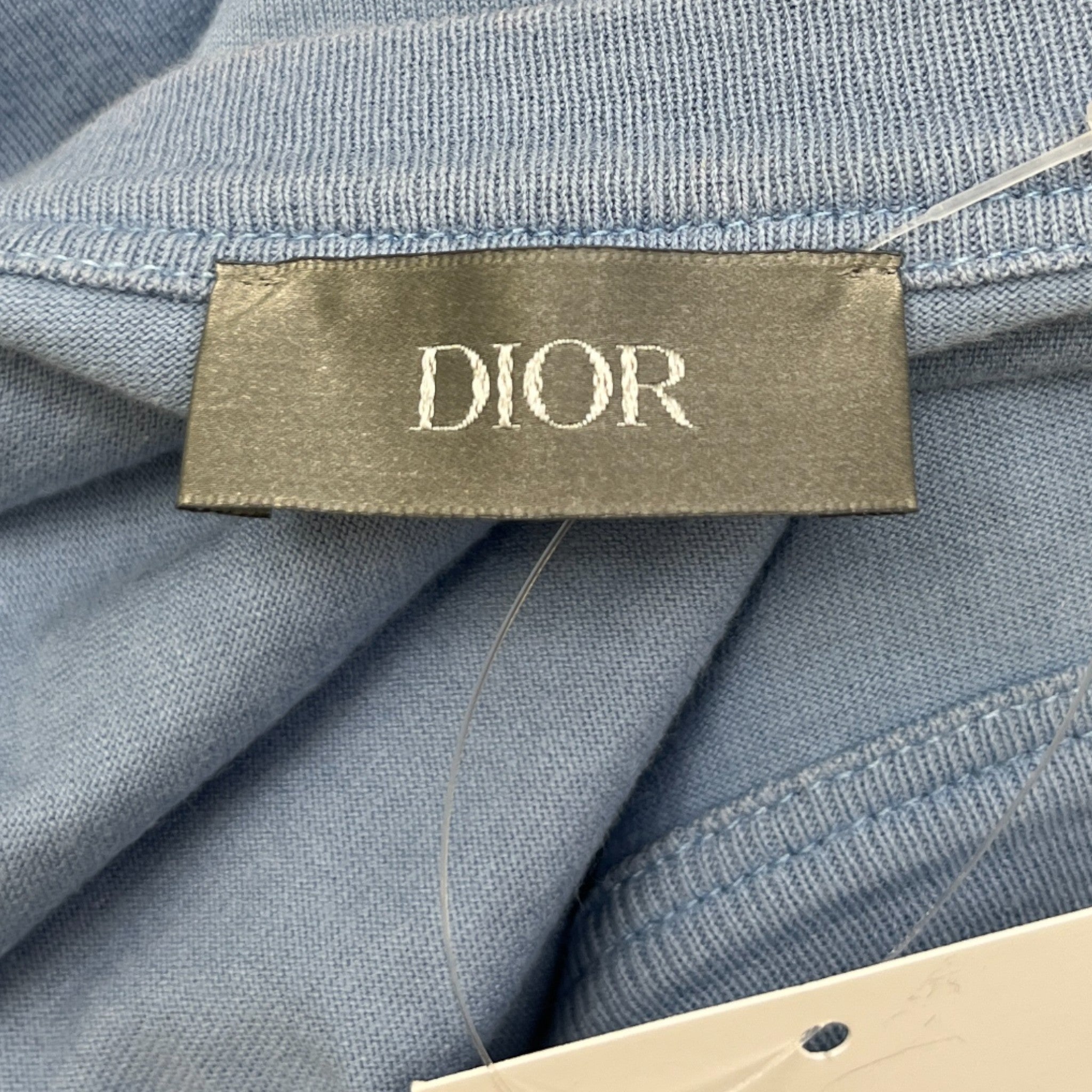 Men's Embroidered Cd Icon T-Shirt Blue Size L