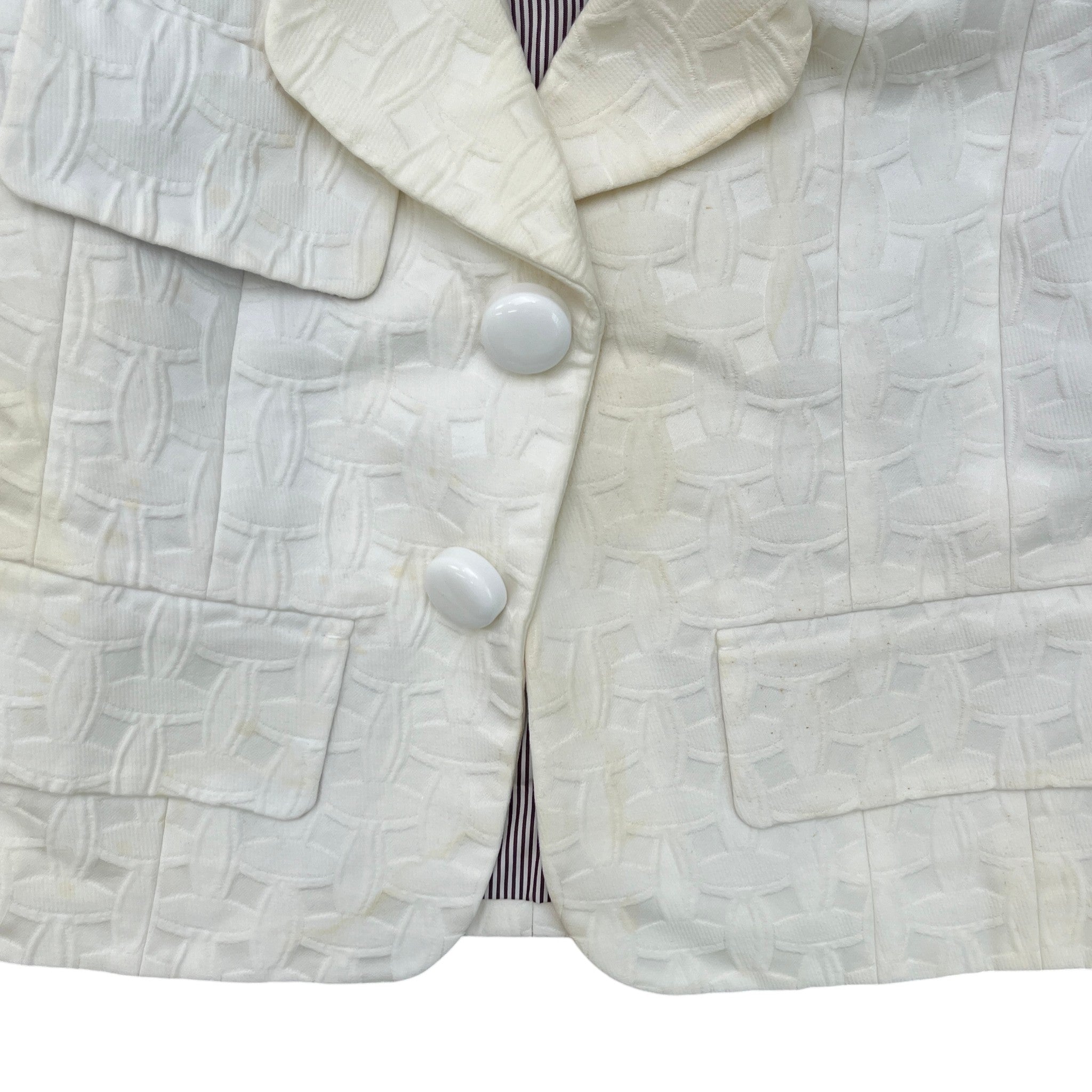 Women's Blazer Neutrals Jacket White Size IT 36 / UK 4