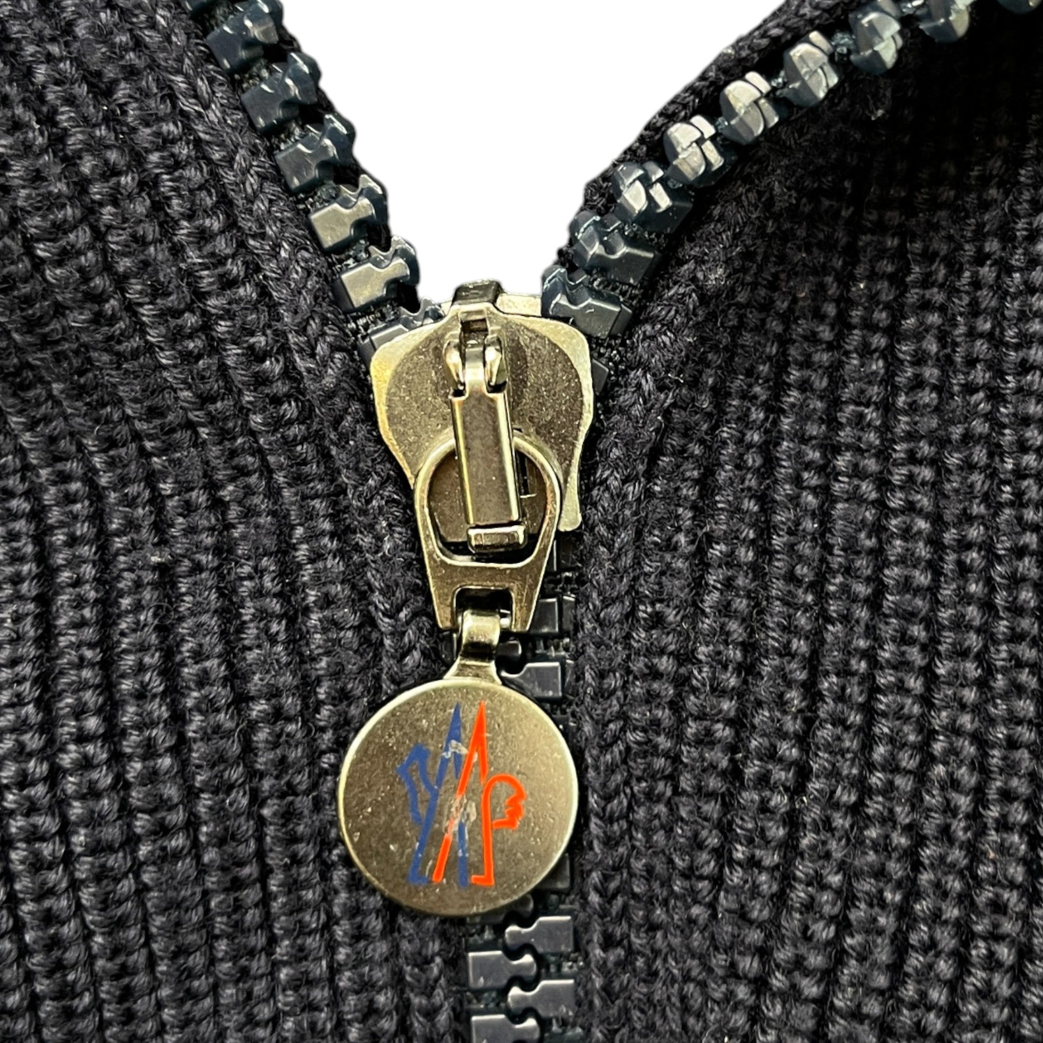 Men's Maglione Tricot Cardigan Down Jacket Navy Size M