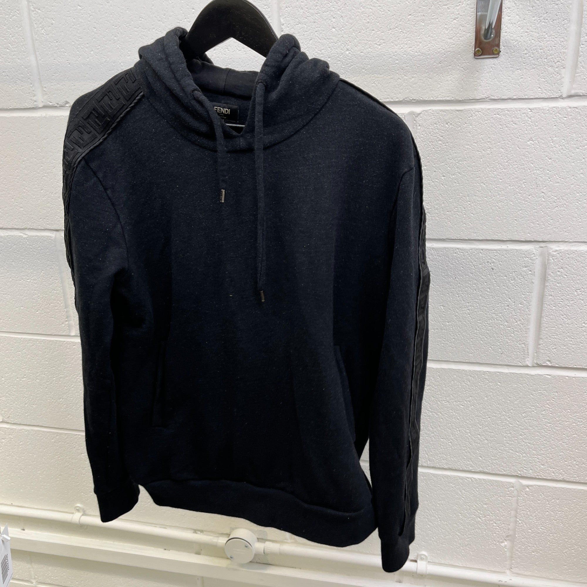 Men's Track Logo Hoodie Black Size L