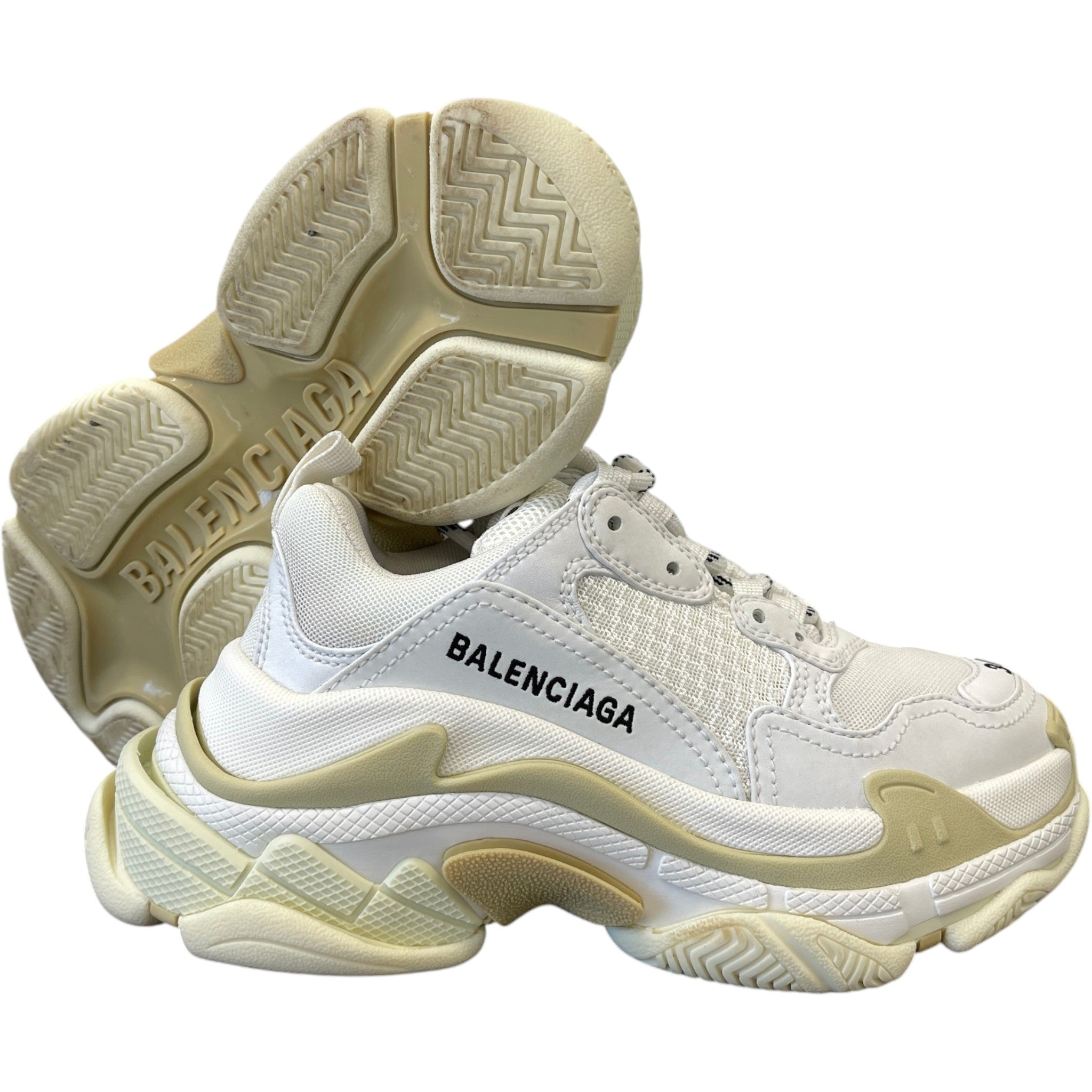Women's Triple S Low Trainers White Size EU 34 / UK 1