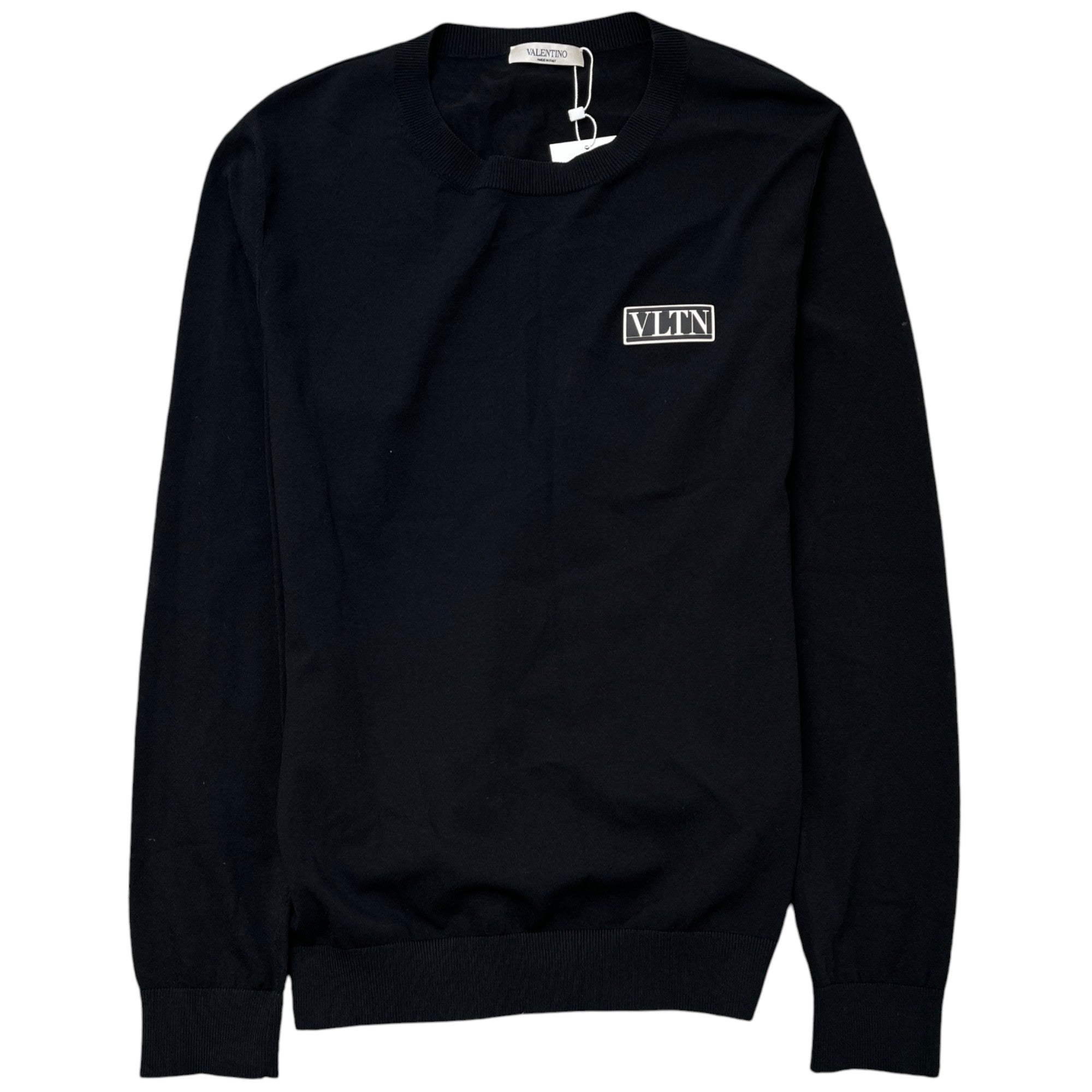 Men's Plaque Logo Sweatshirt Black Size M