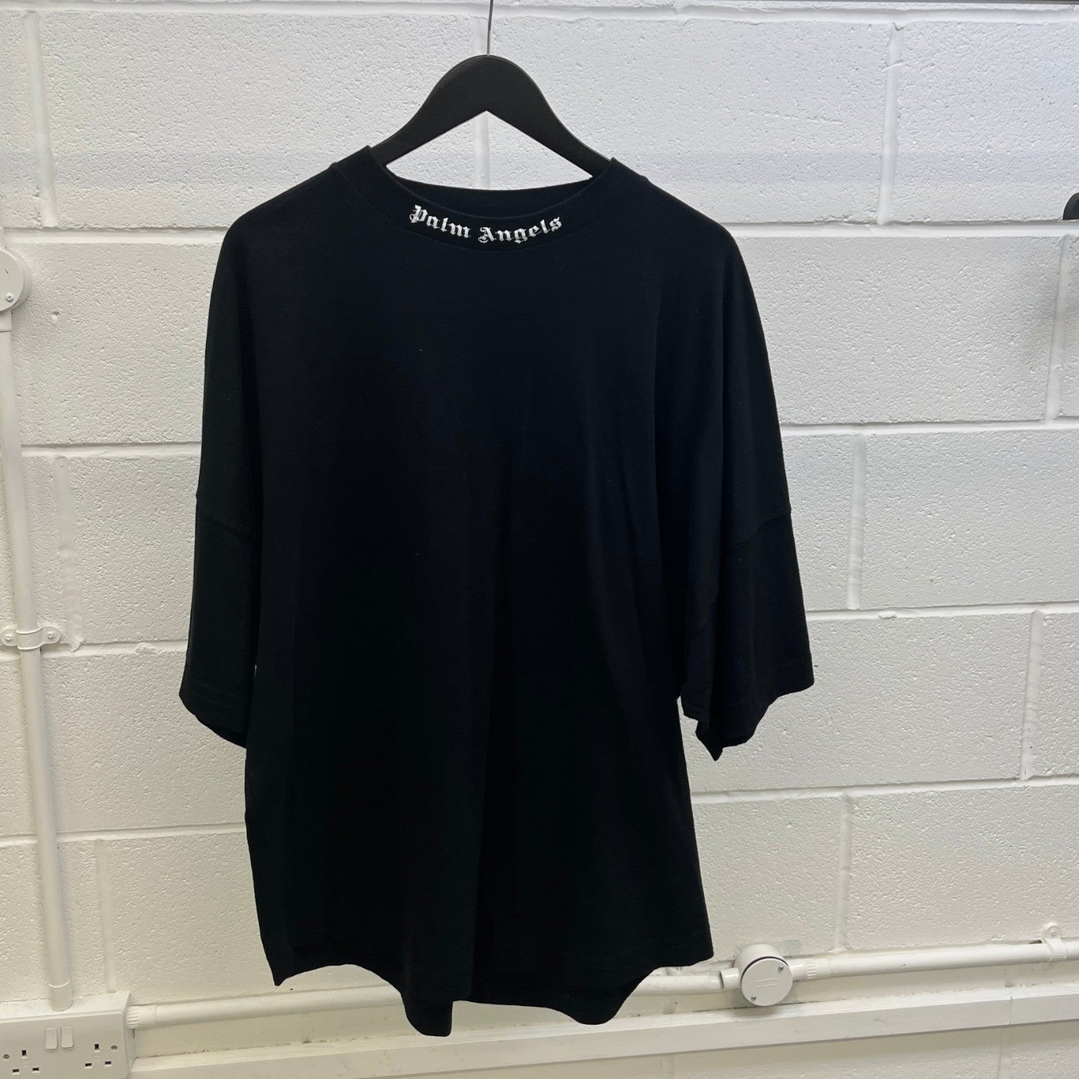 Men's Logo Print T-Shirt Black Size L