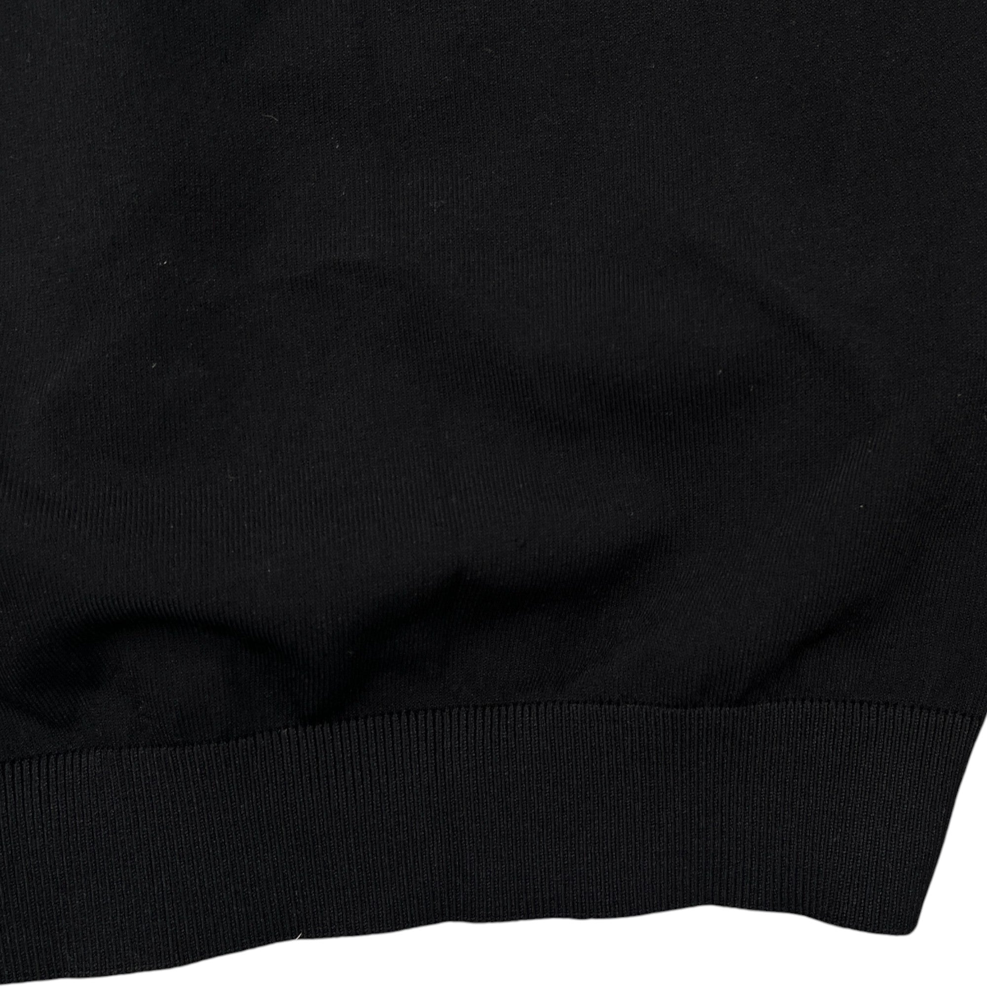 Men's Plaque Logo Sweatshirt Black Size M