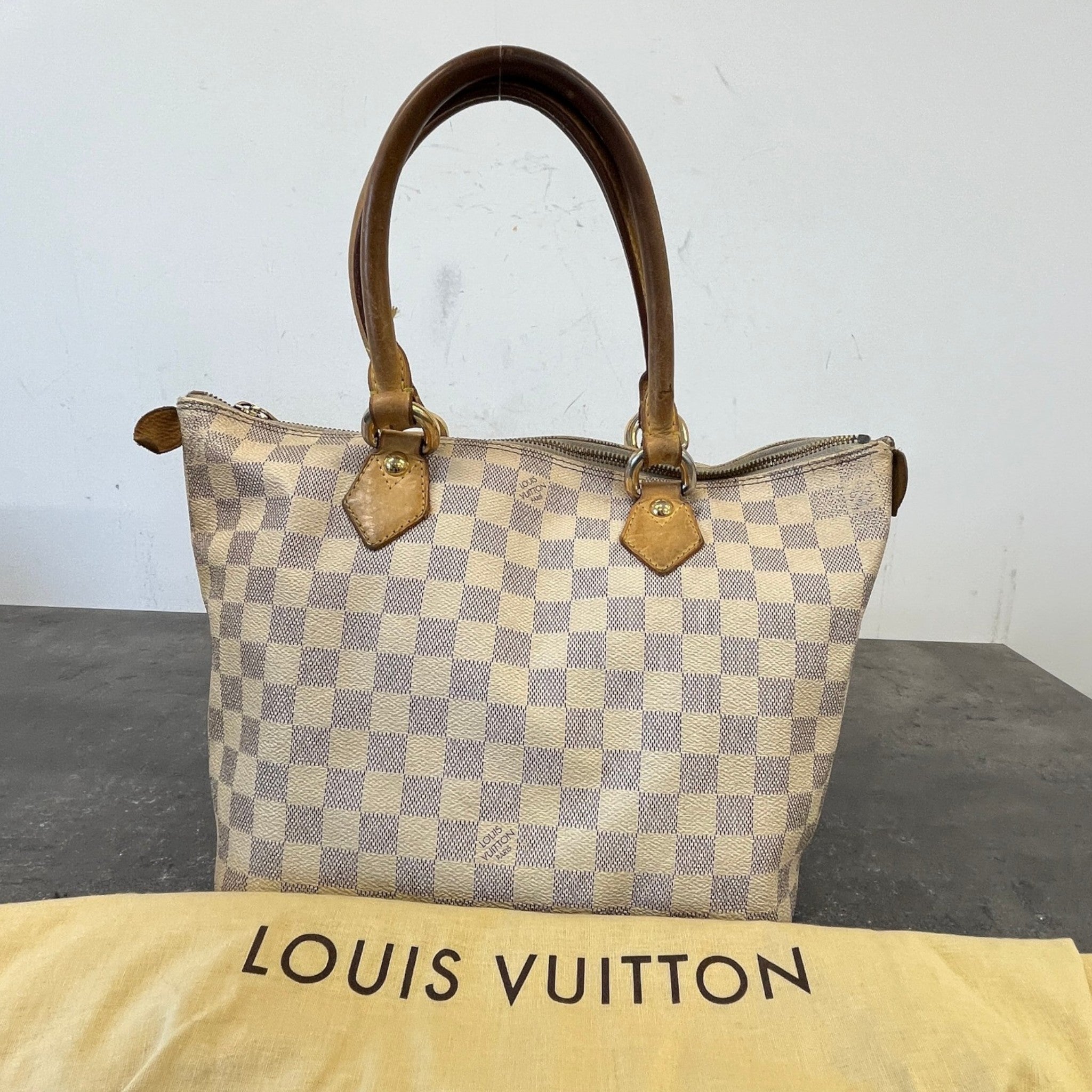 Women's Damier Azur Saleya Pm Bag White