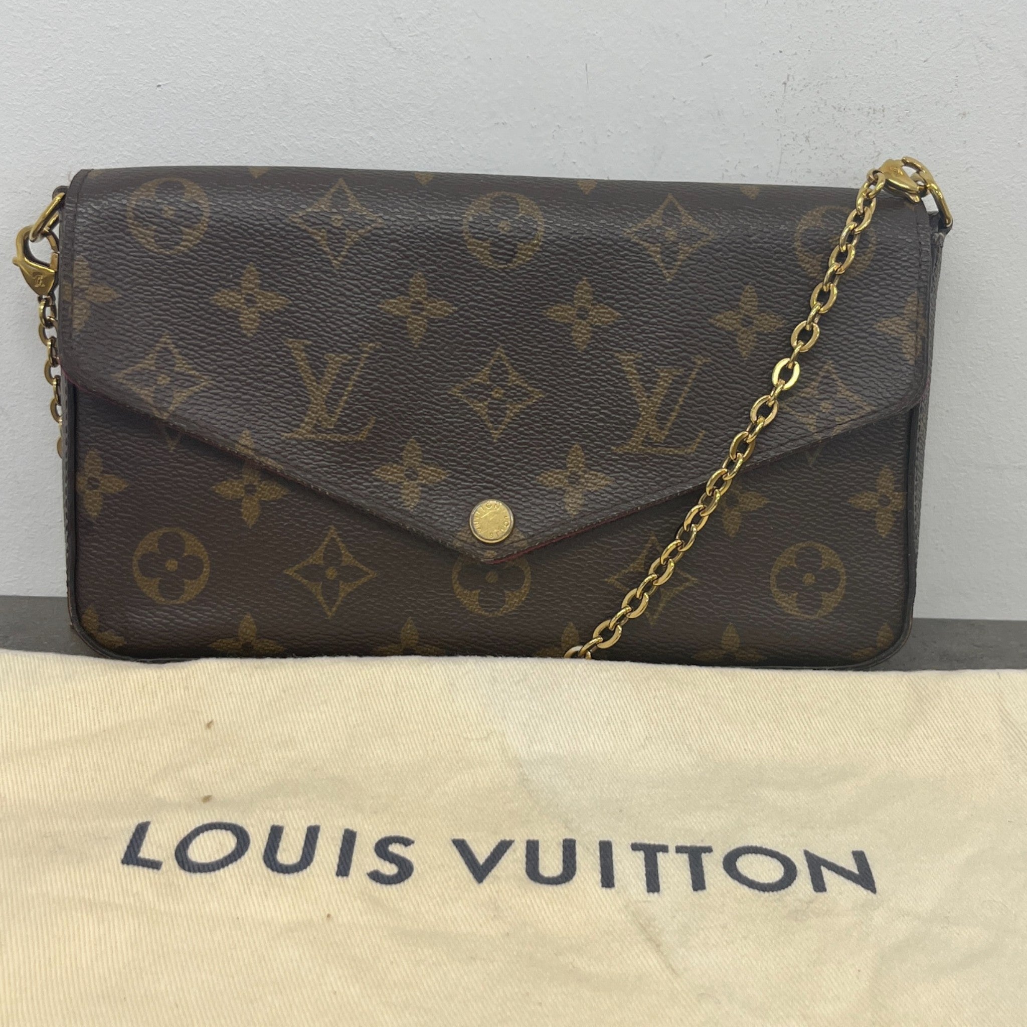 Women's Monogram Félicie Pochette Bag Brown