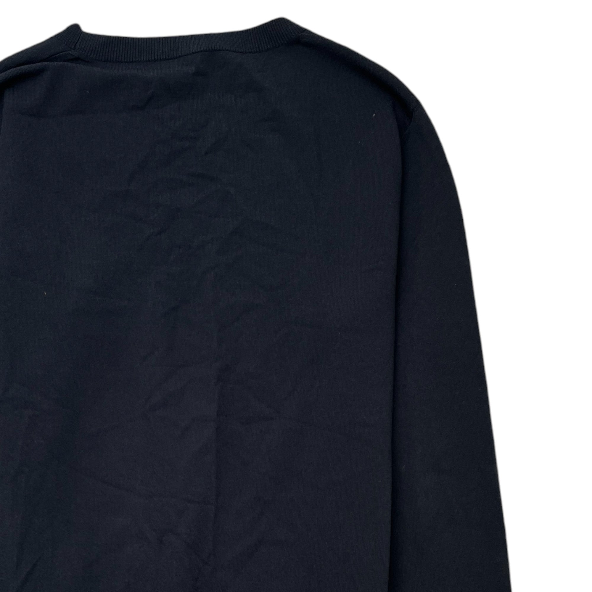 Men's Plaque Logo Sweatshirt Black Size M