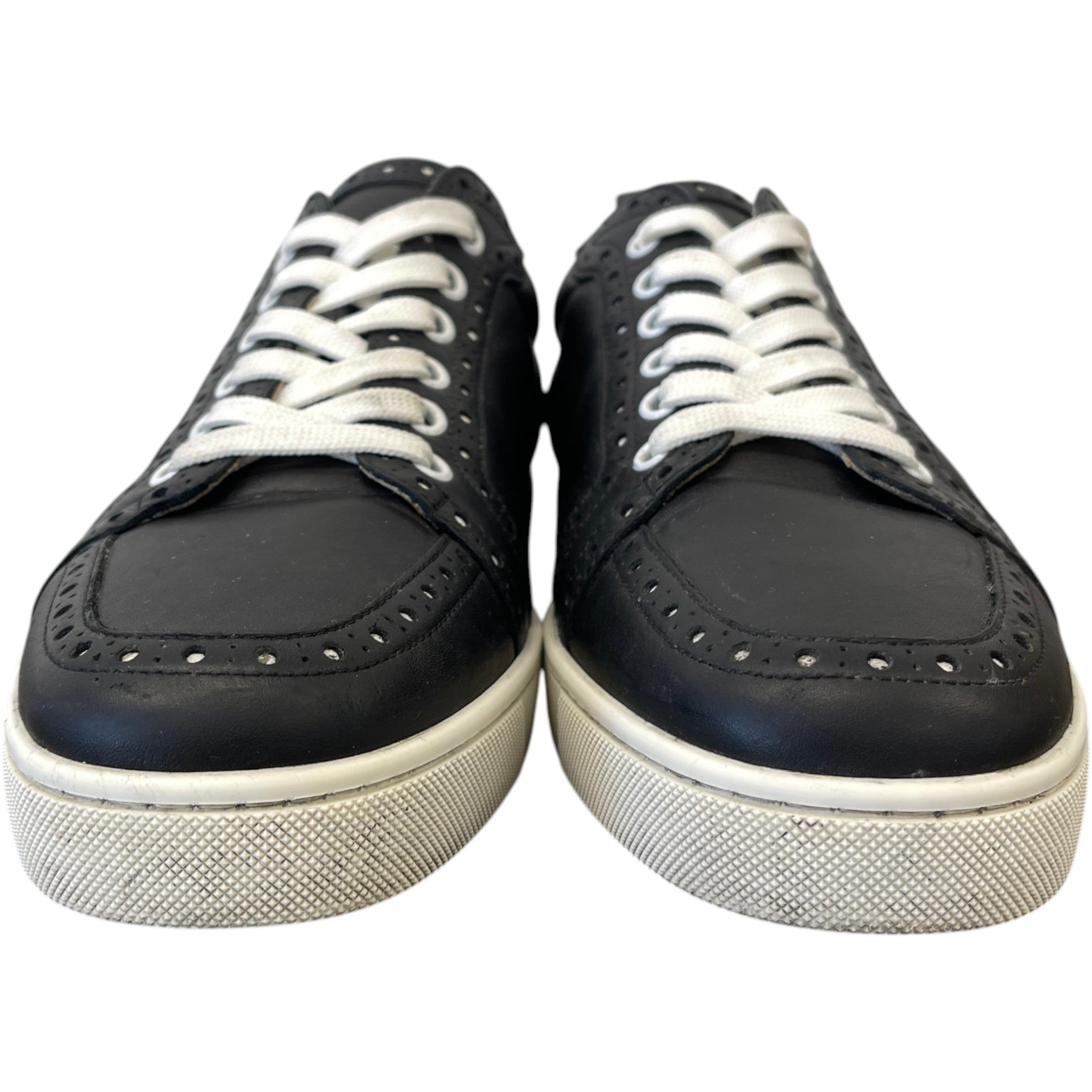 Men's Louis Junior Flat Low Trainers Black Size EU 42 / UK 8