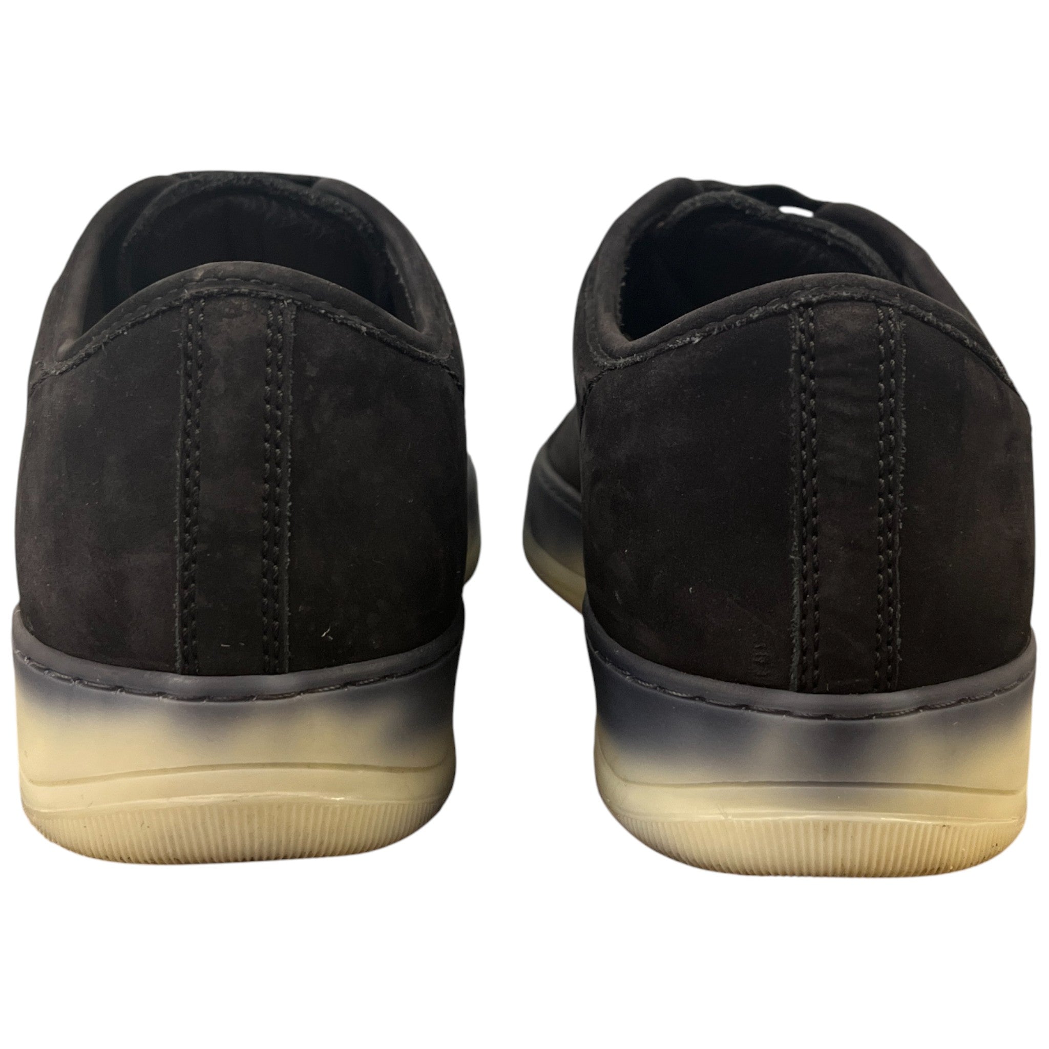 Men's Perforated Low Trainers Black Size EU 40 / UK 6