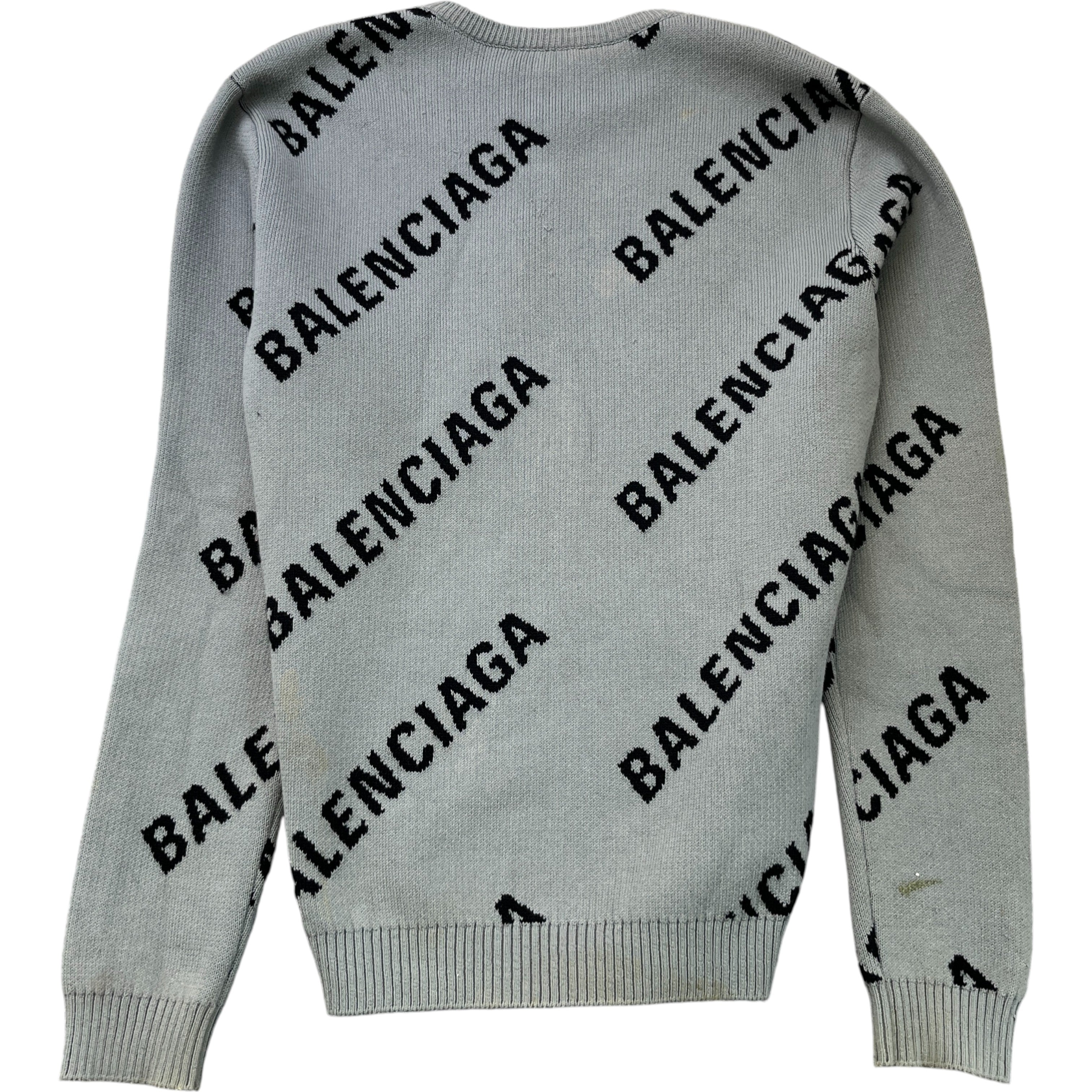 Men's All-Over Logo Sweatshirt Grey Size M