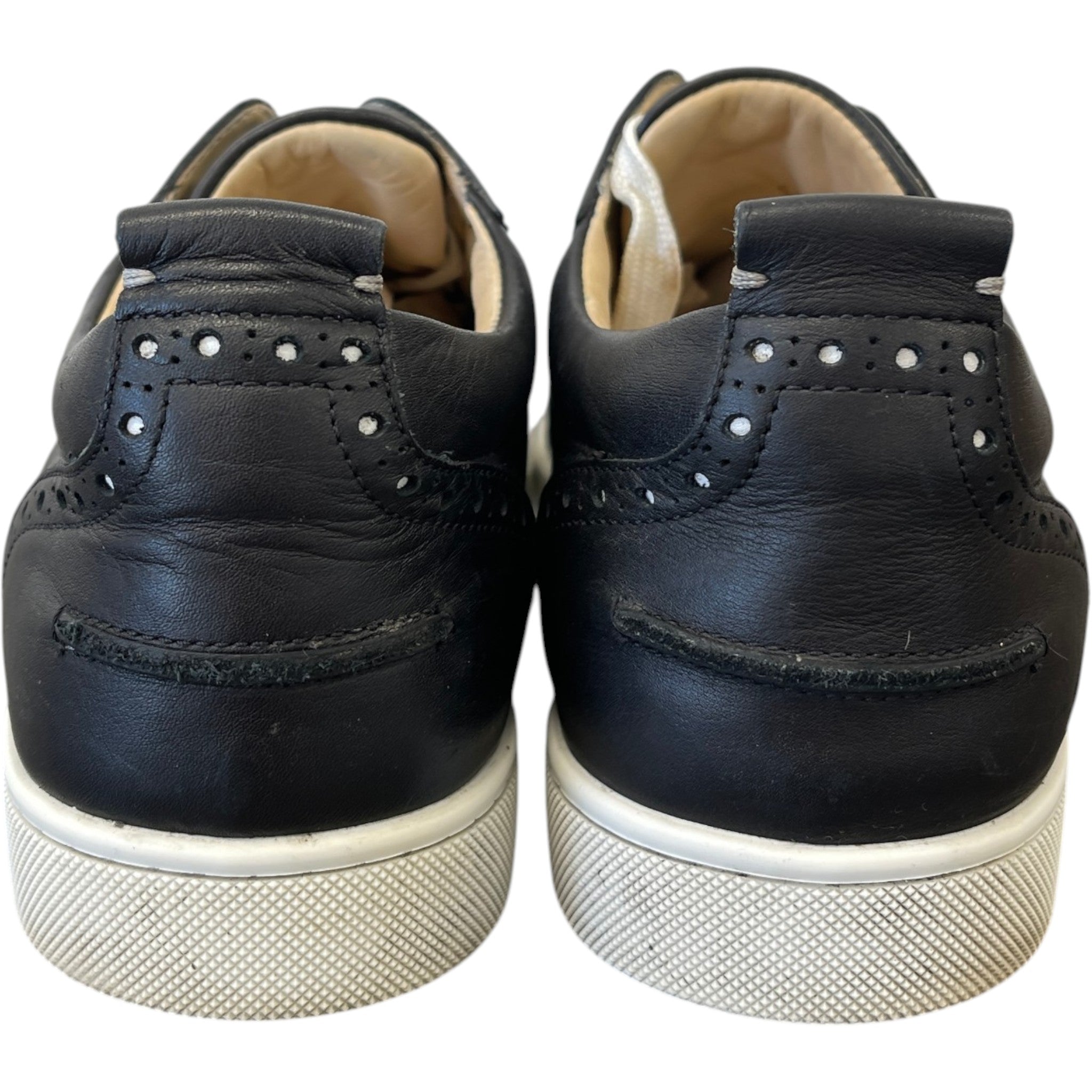 Men's Louis Junior Flat Low Trainers Black Size EU 42 / UK 8