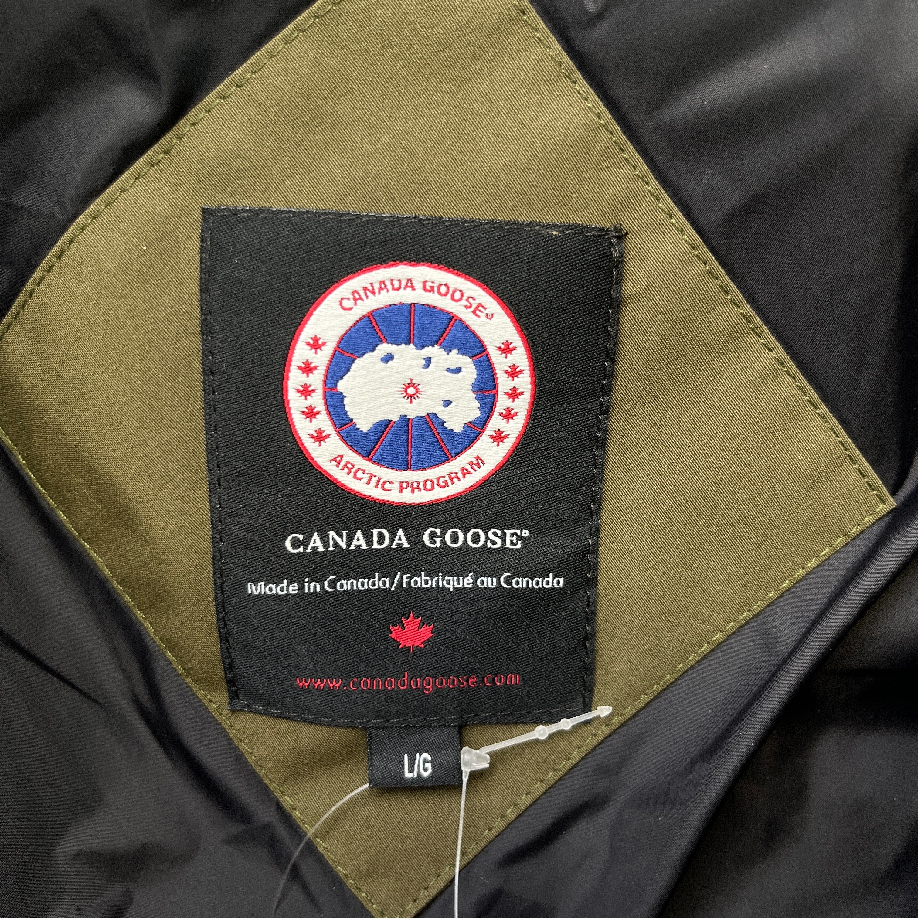 Men's Carson Parka Down Jacket Khaki Size L