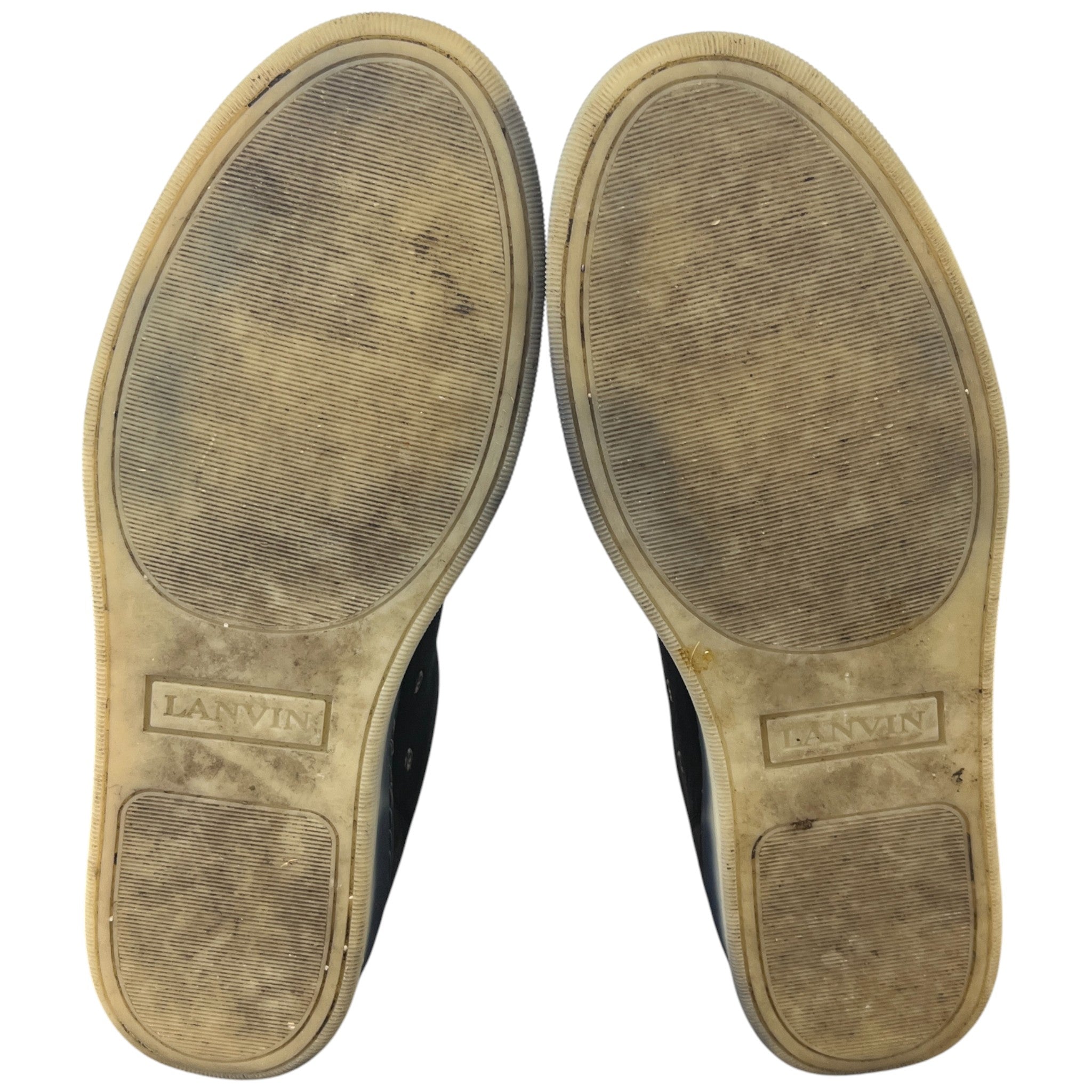 Men's Perforated Low Trainers Black Size EU 40 / UK 6