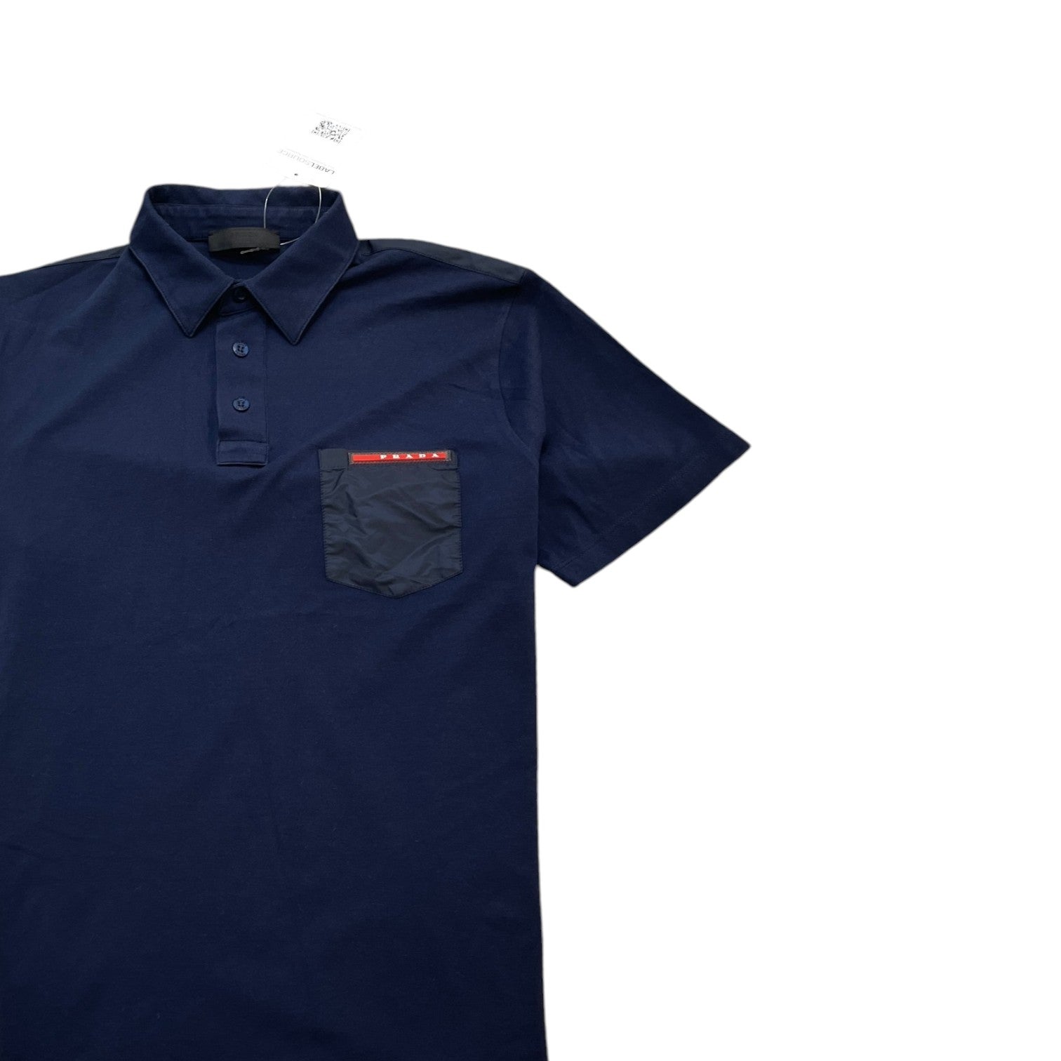 Men's Linear Rosa Polo Shirt Navy Size S