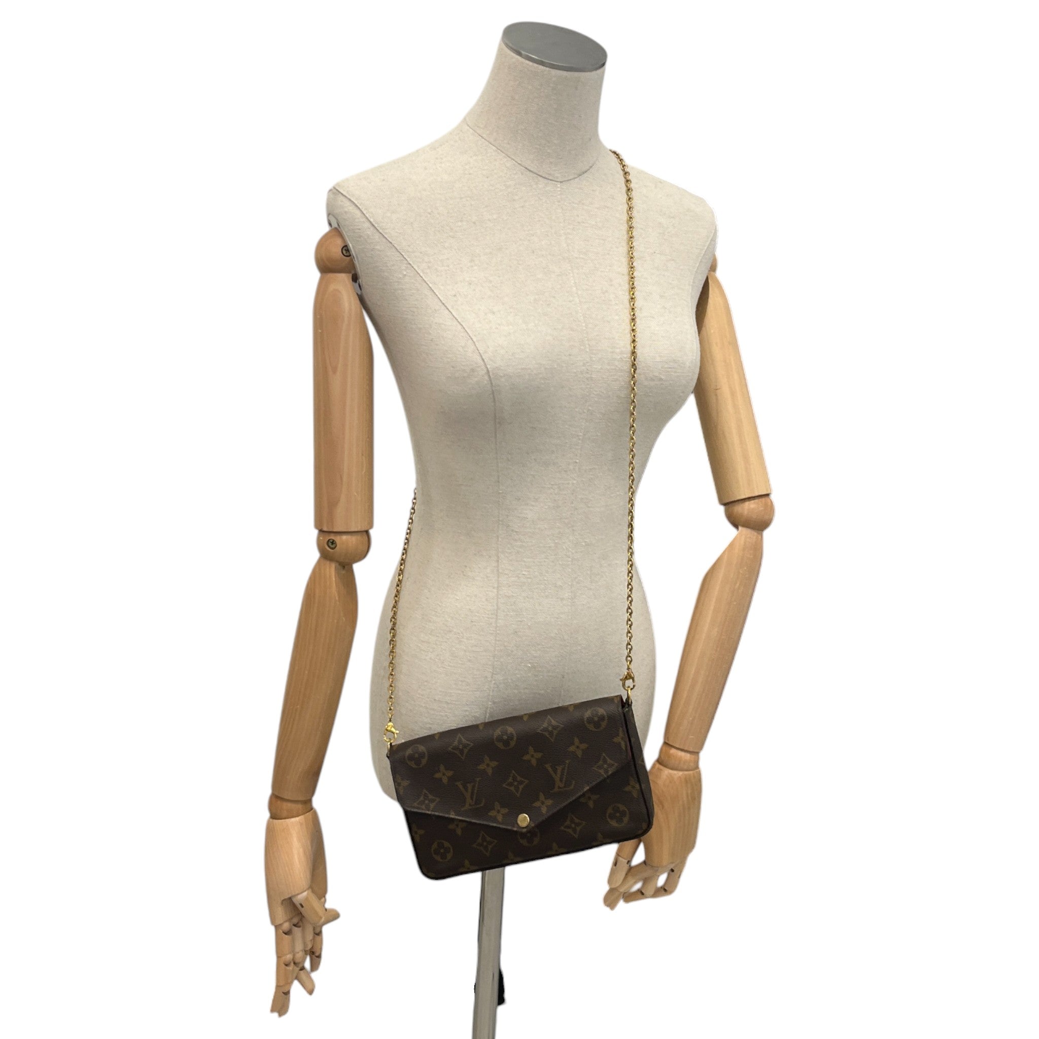 Women's Monogram Félicie Pochette Bag Brown