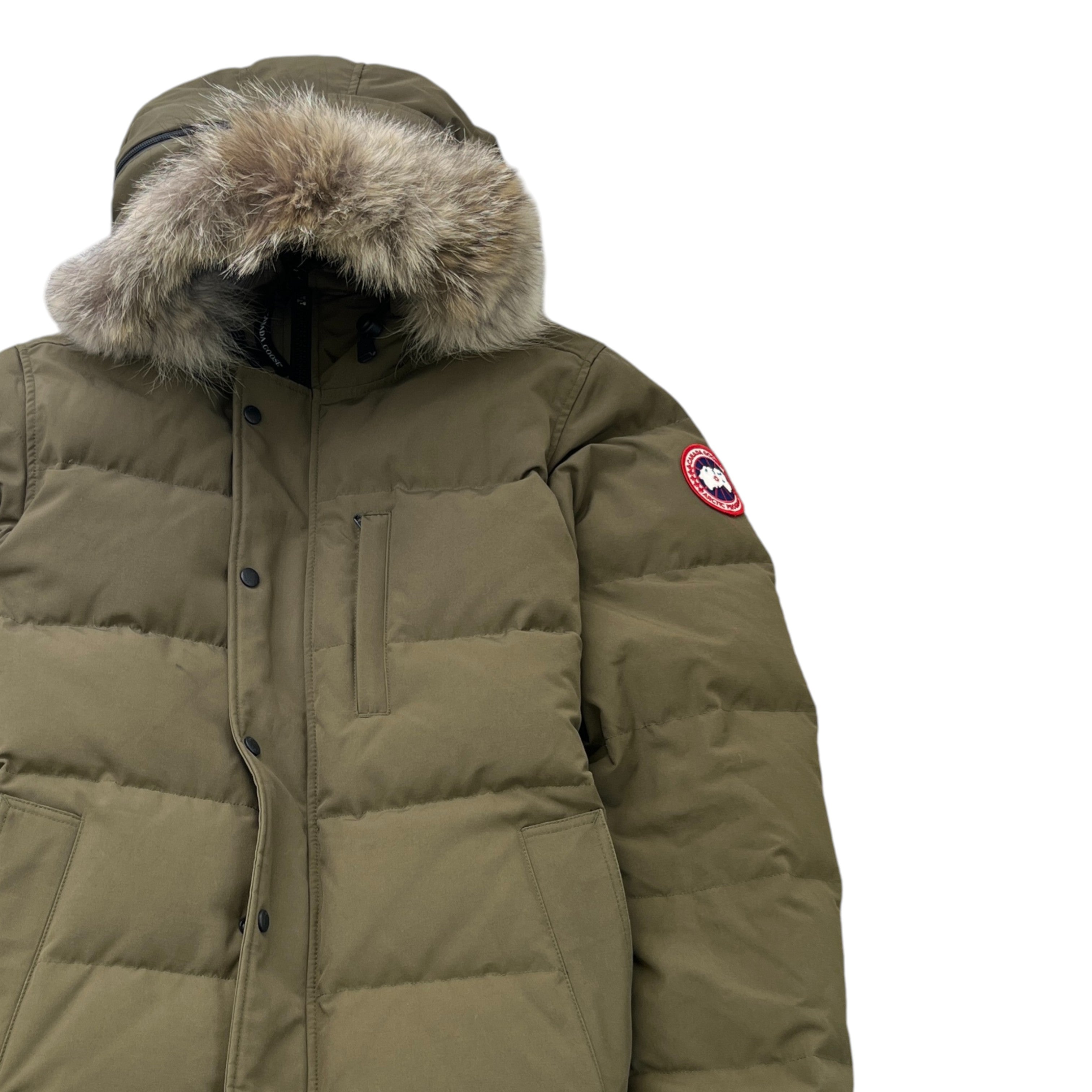 Men's Carson Parka Down Jacket Khaki Size L