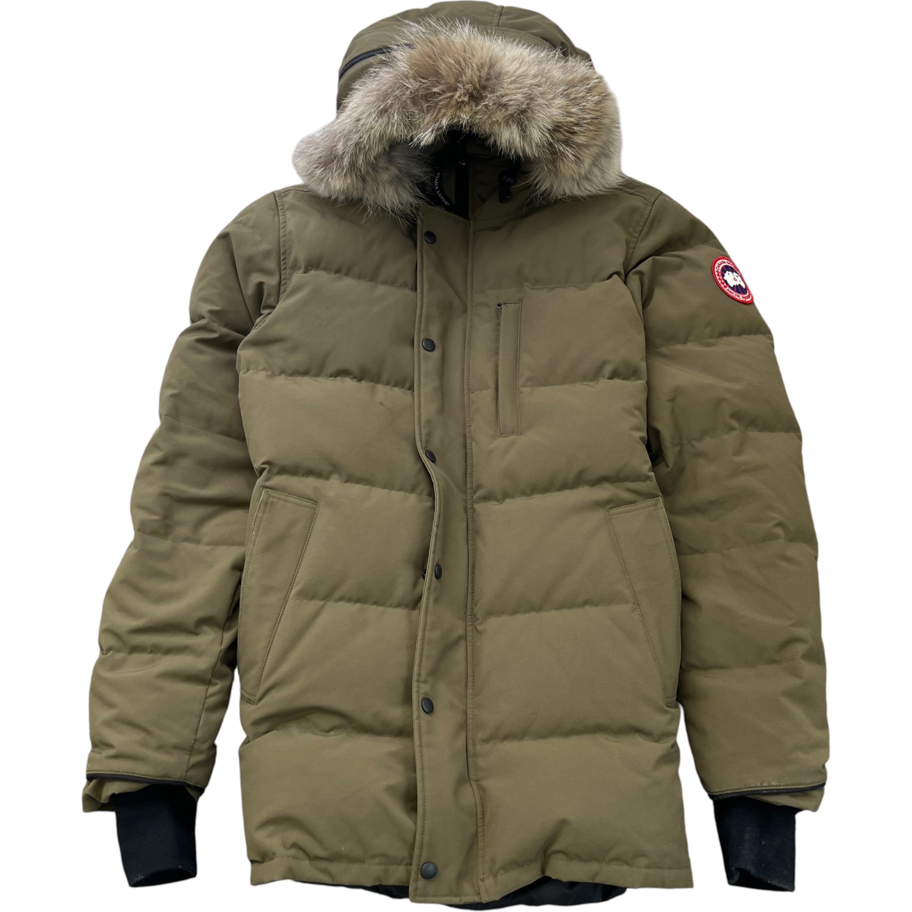 Men's Carson Parka Down Jacket Khaki Size L