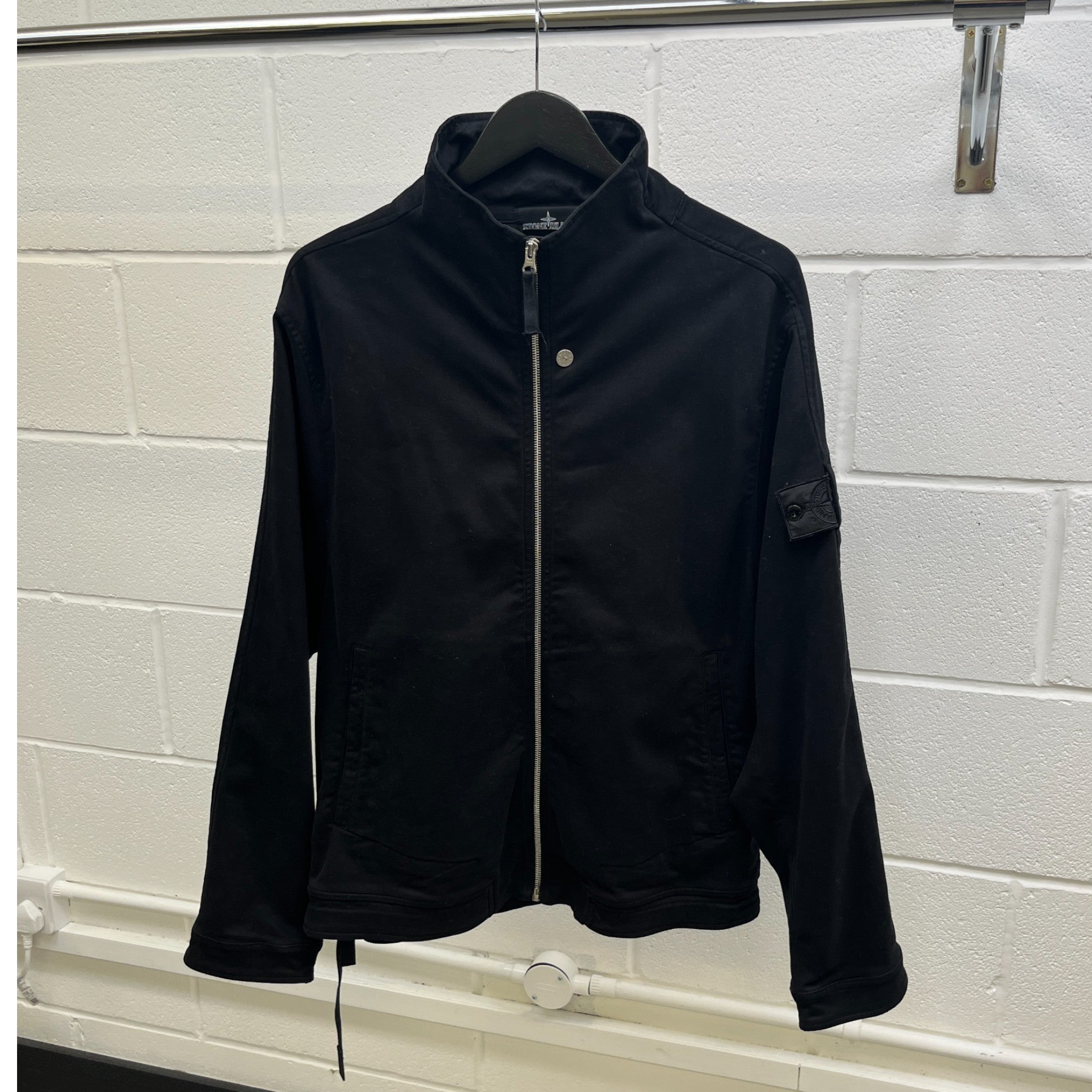 Men's Shadow Project Applique Logo Jacket Black Size M